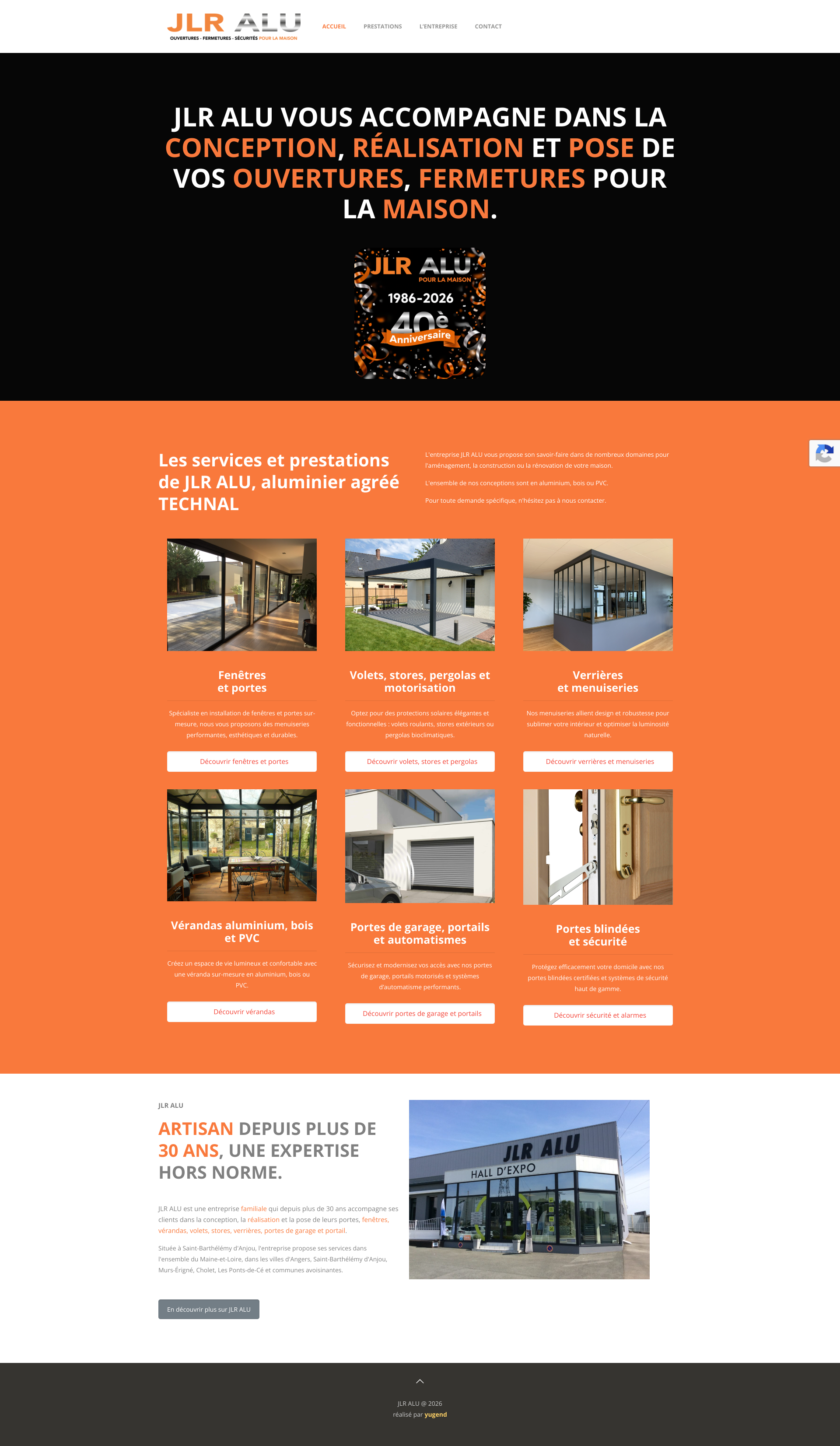 Aperçu du site