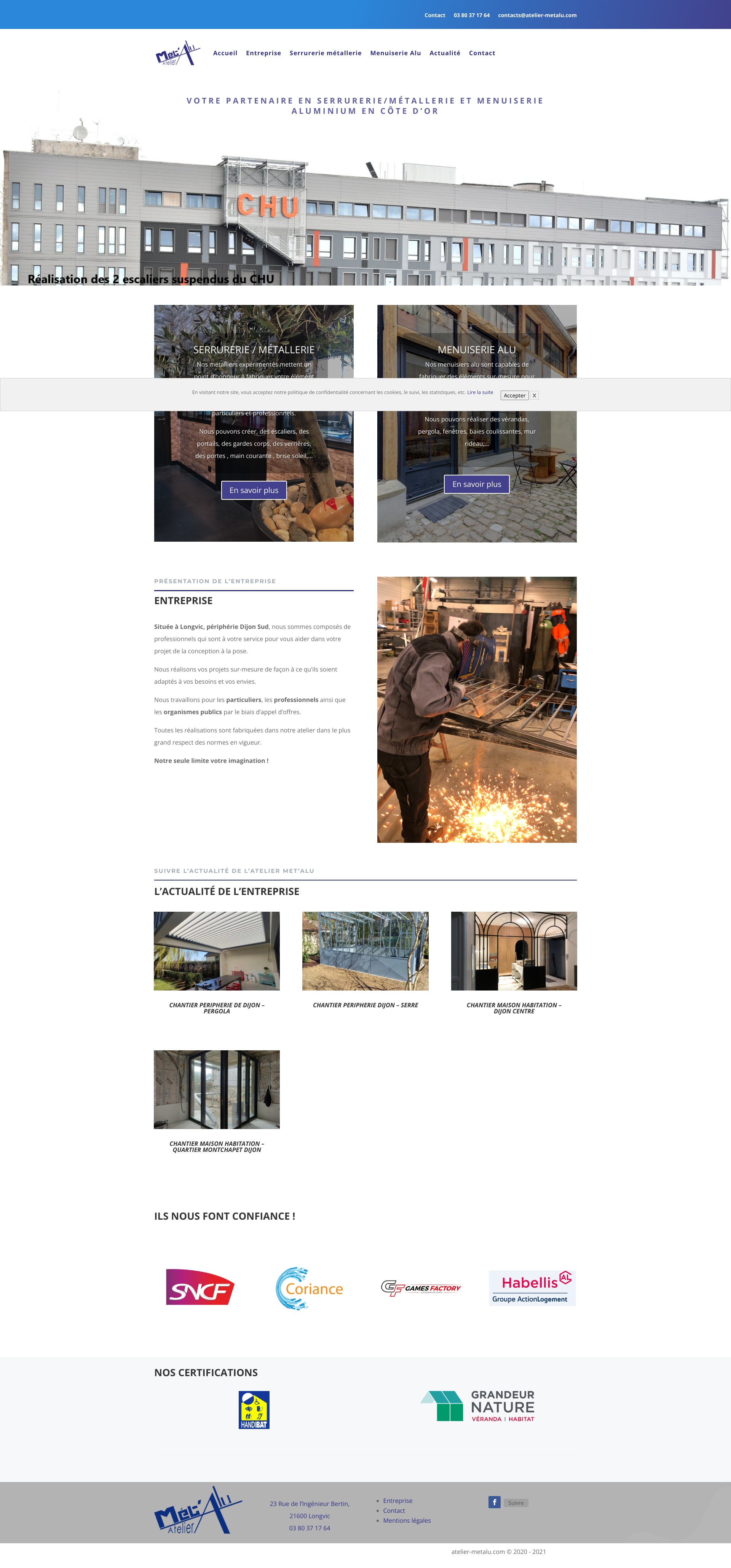 Aperçu du site