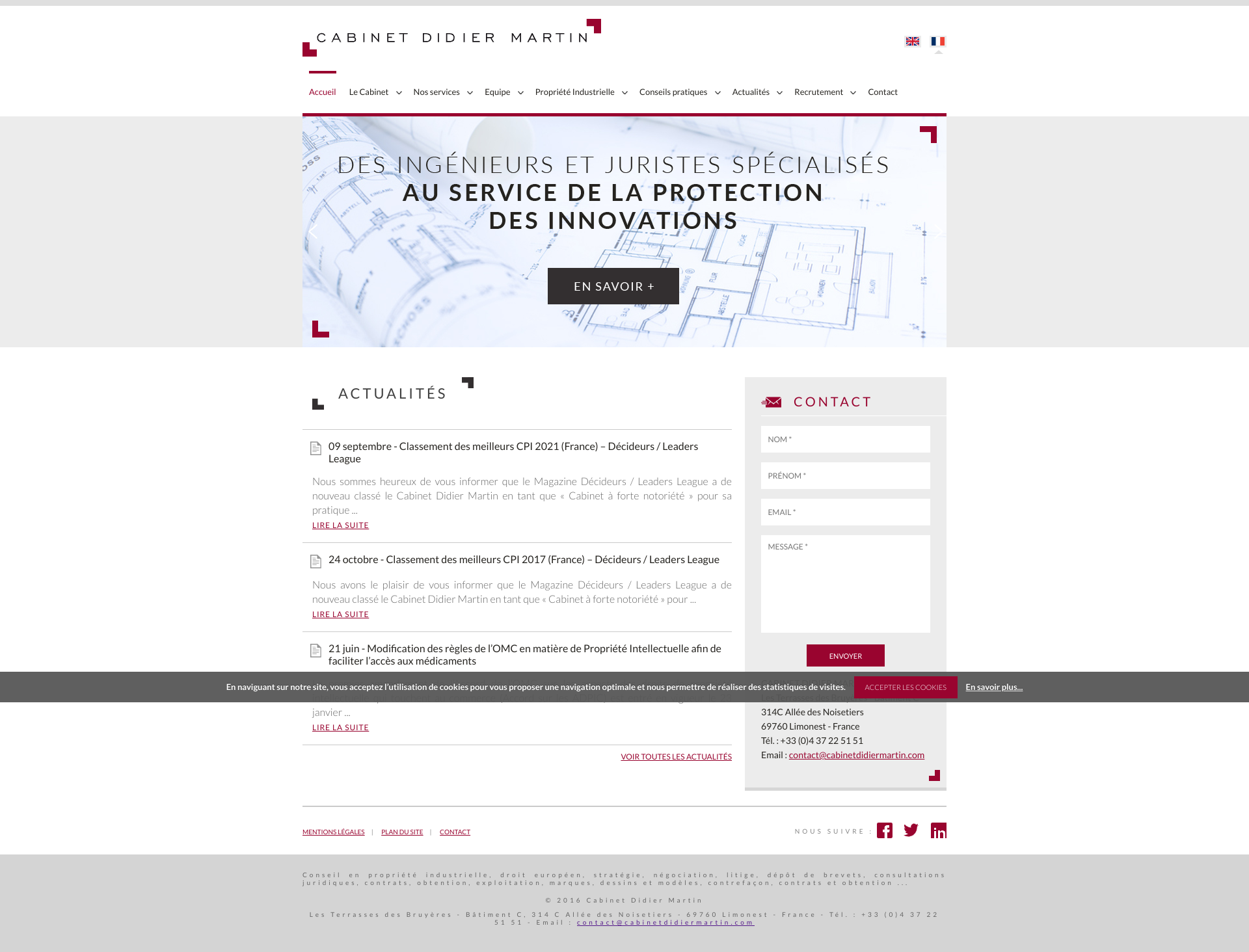 Aperçu du site