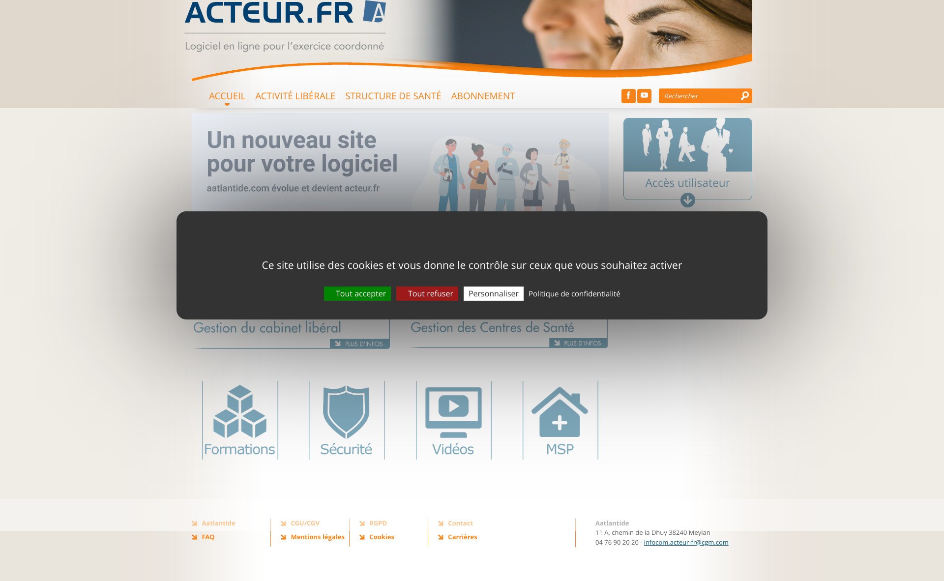 Aperçu du site
