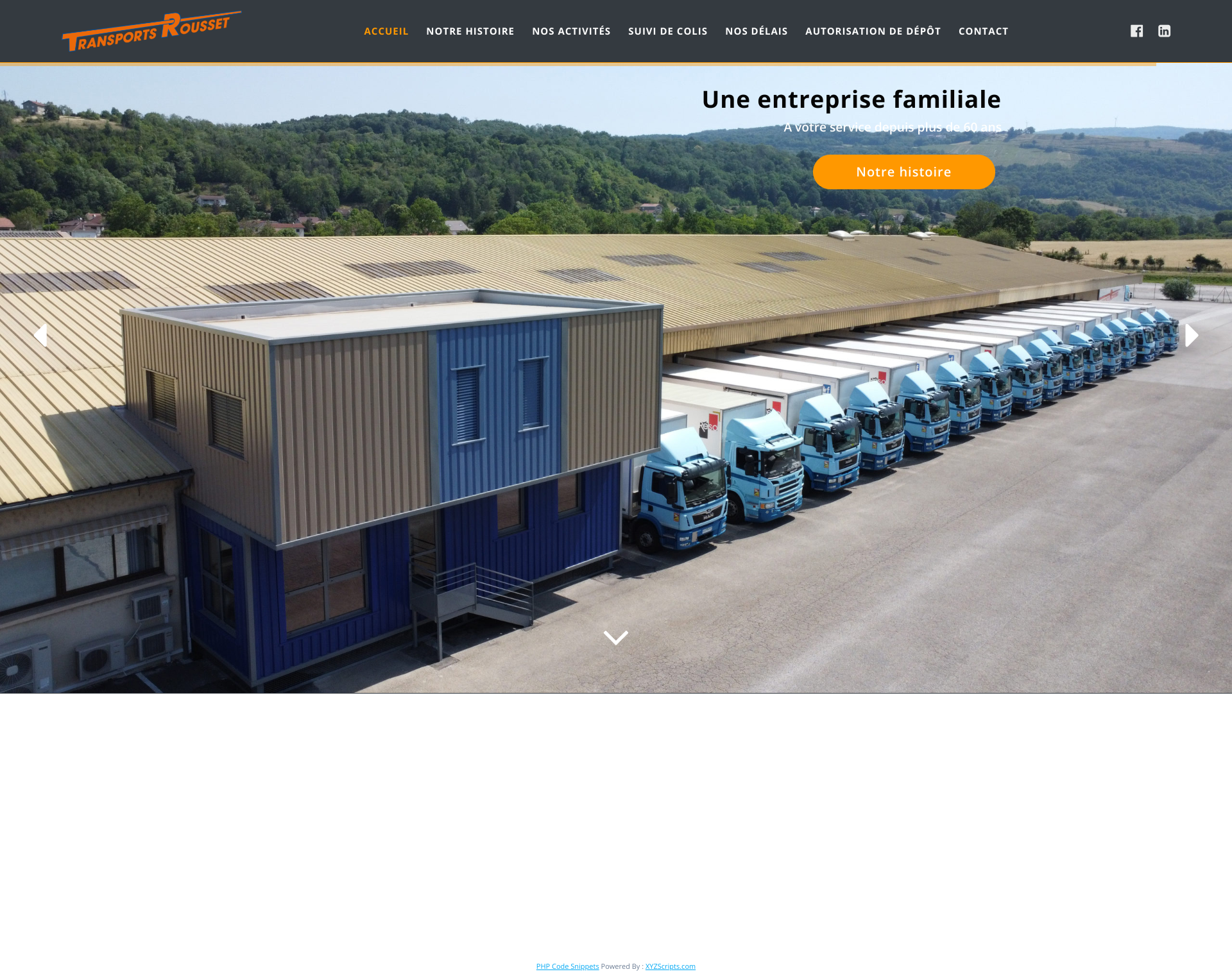 Aperçu du site