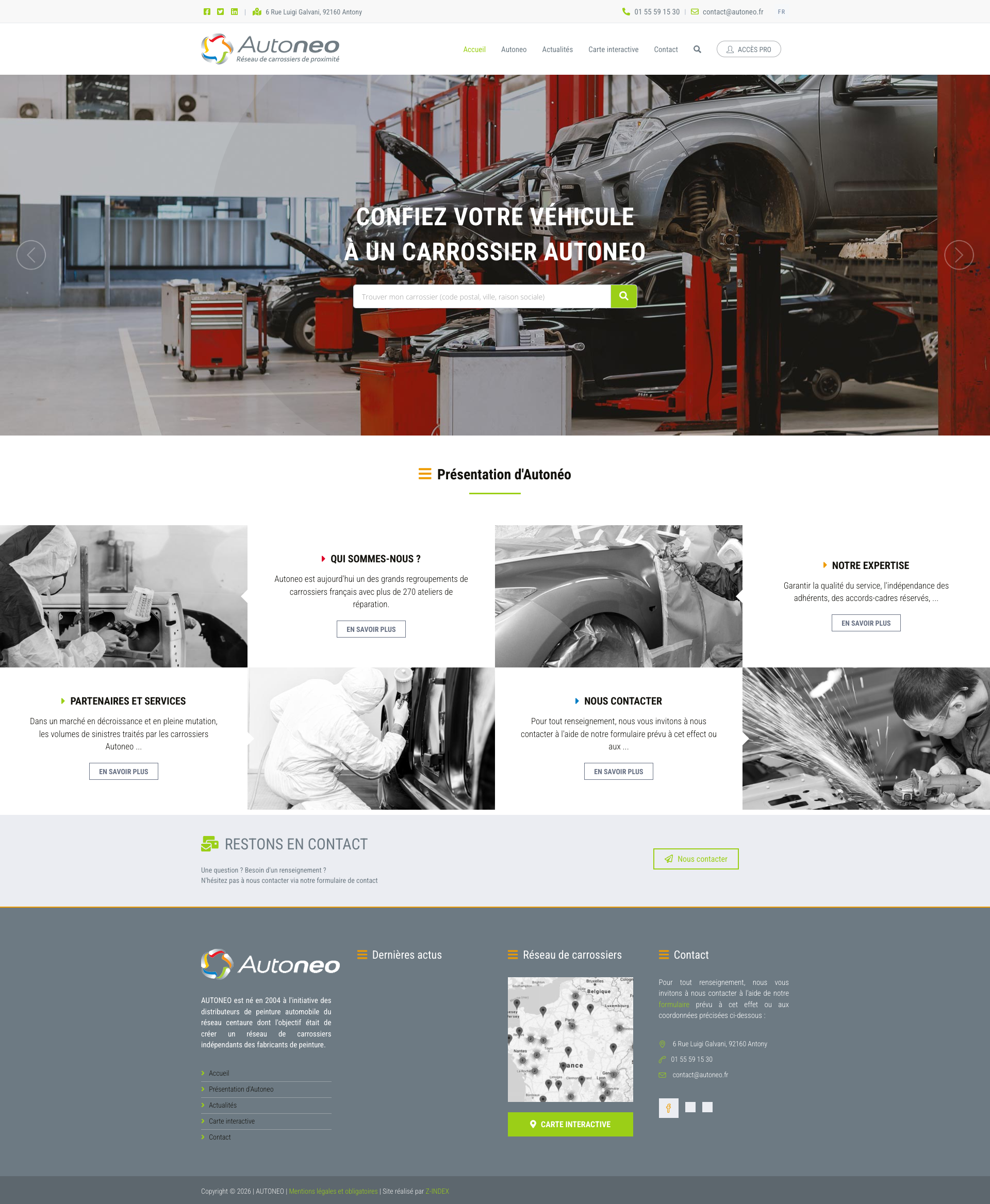 Aperçu du site