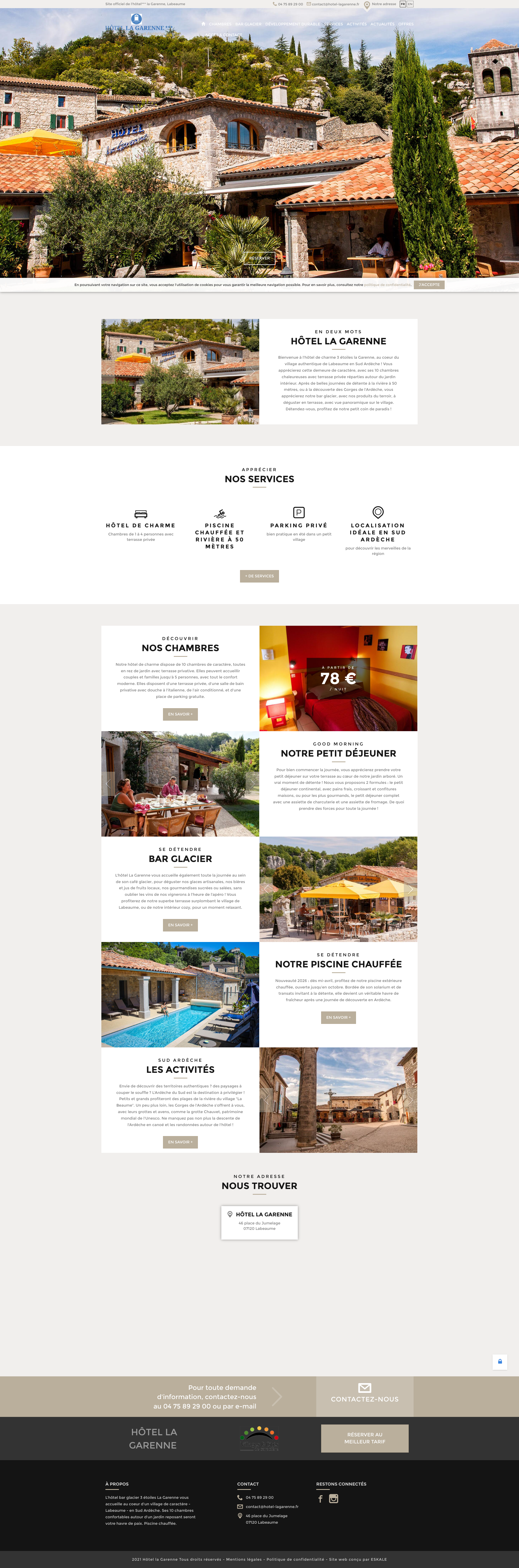 Aperçu du site