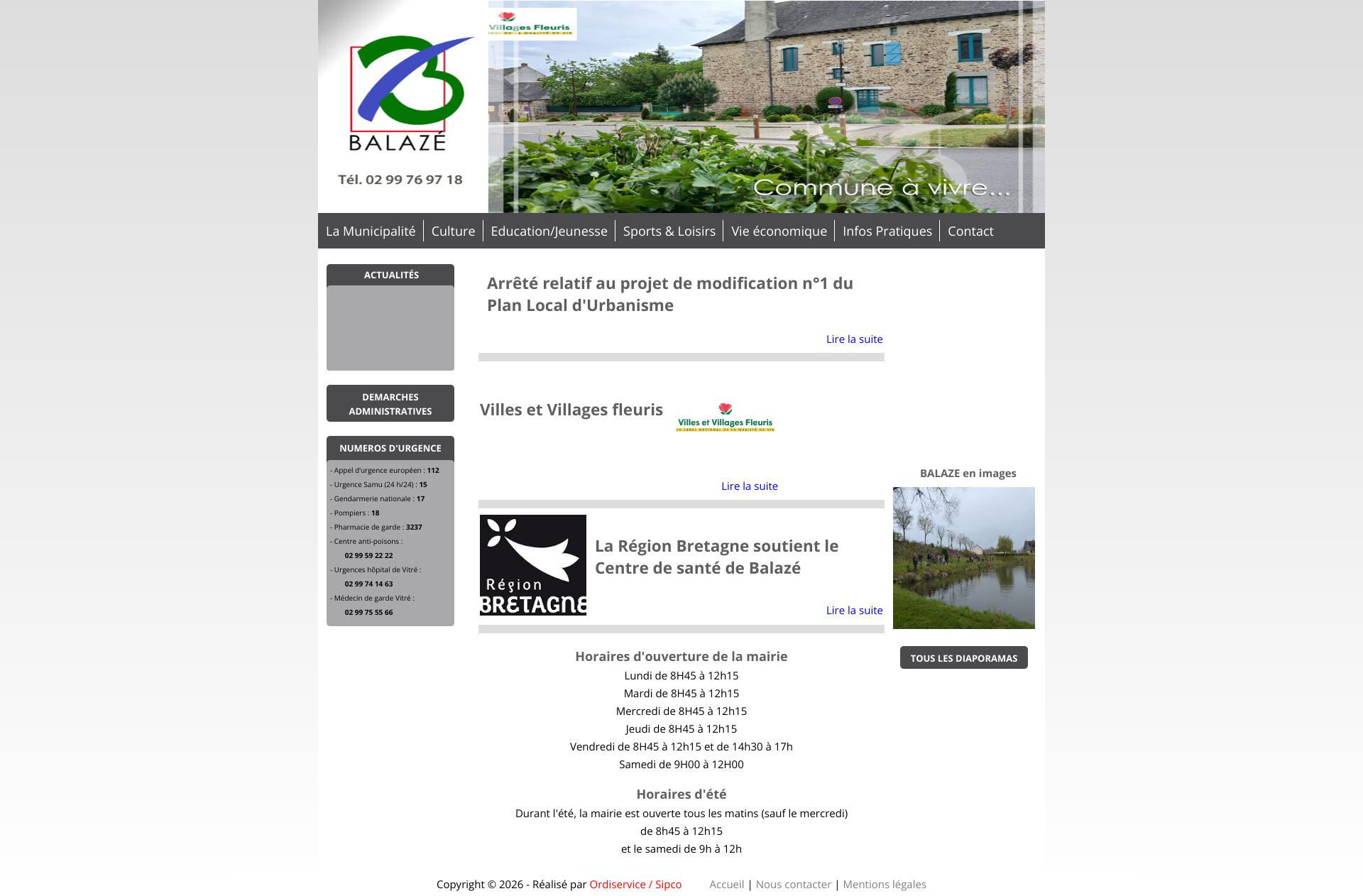Aperçu du site
