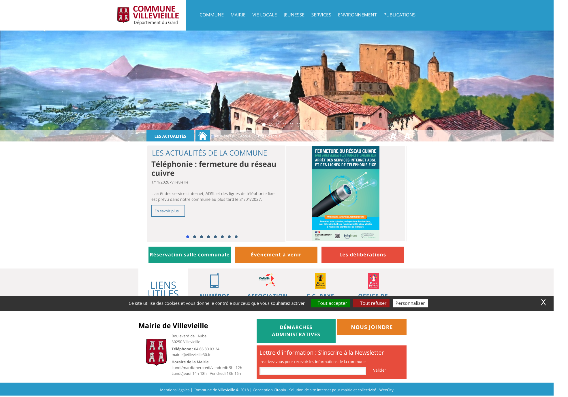 Aperçu du site