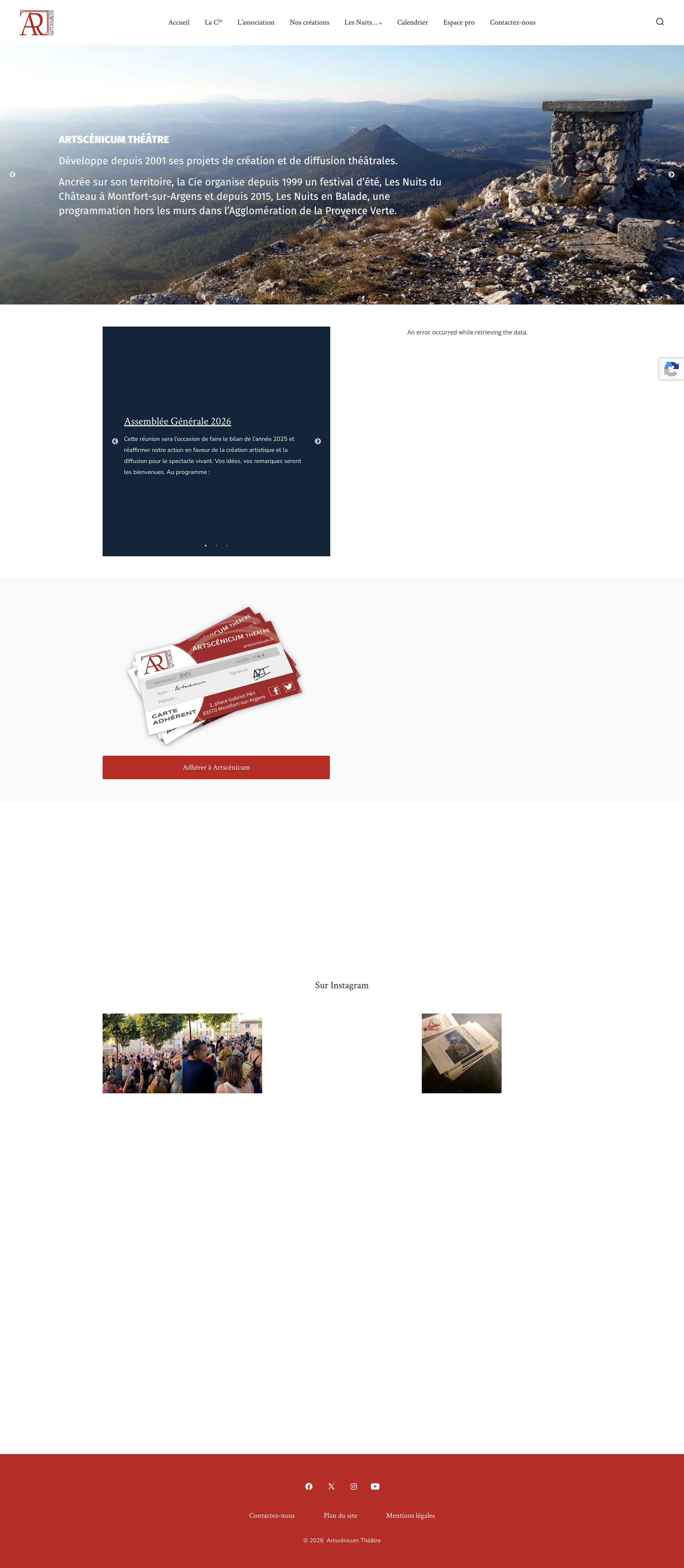 Aperçu du site