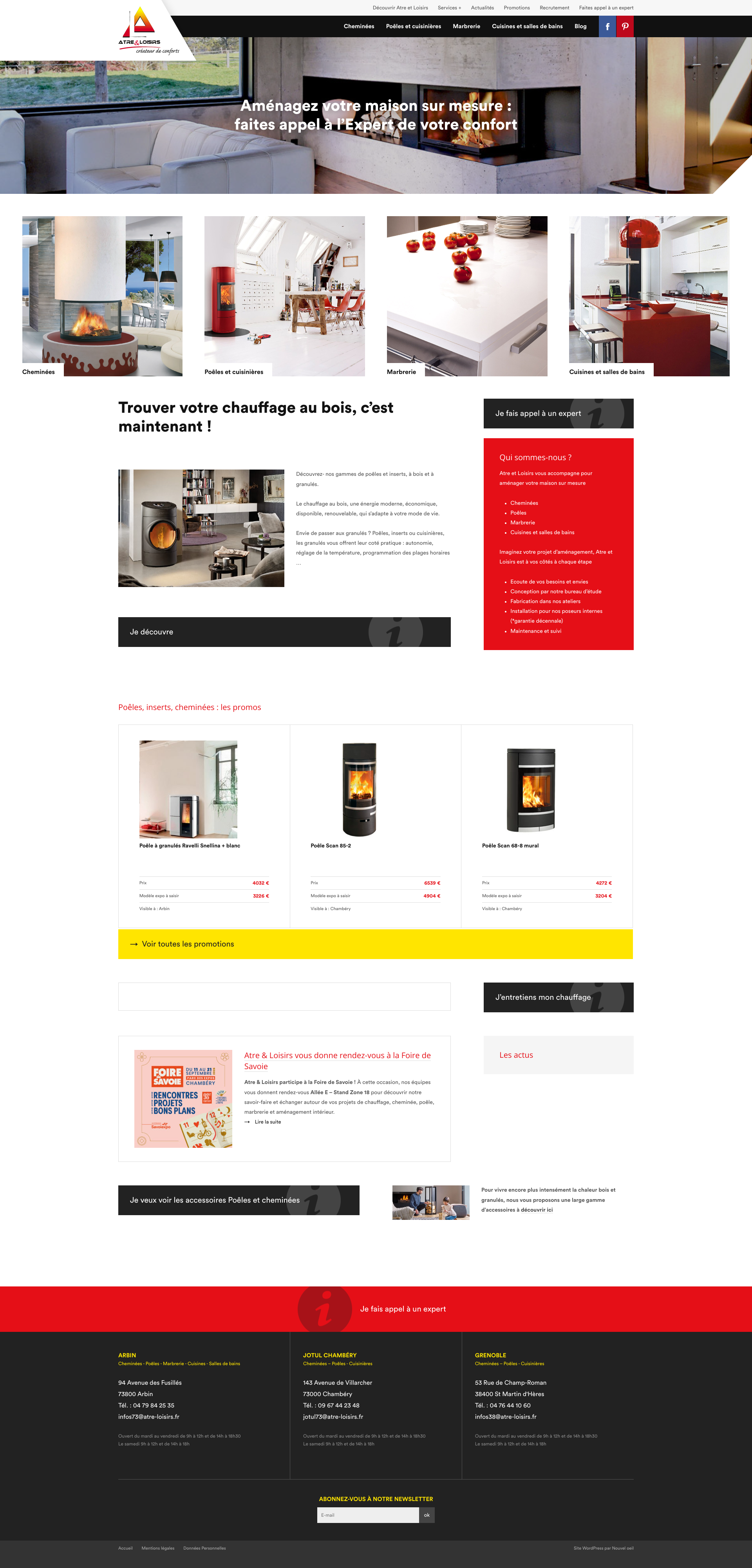 Aperçu du site