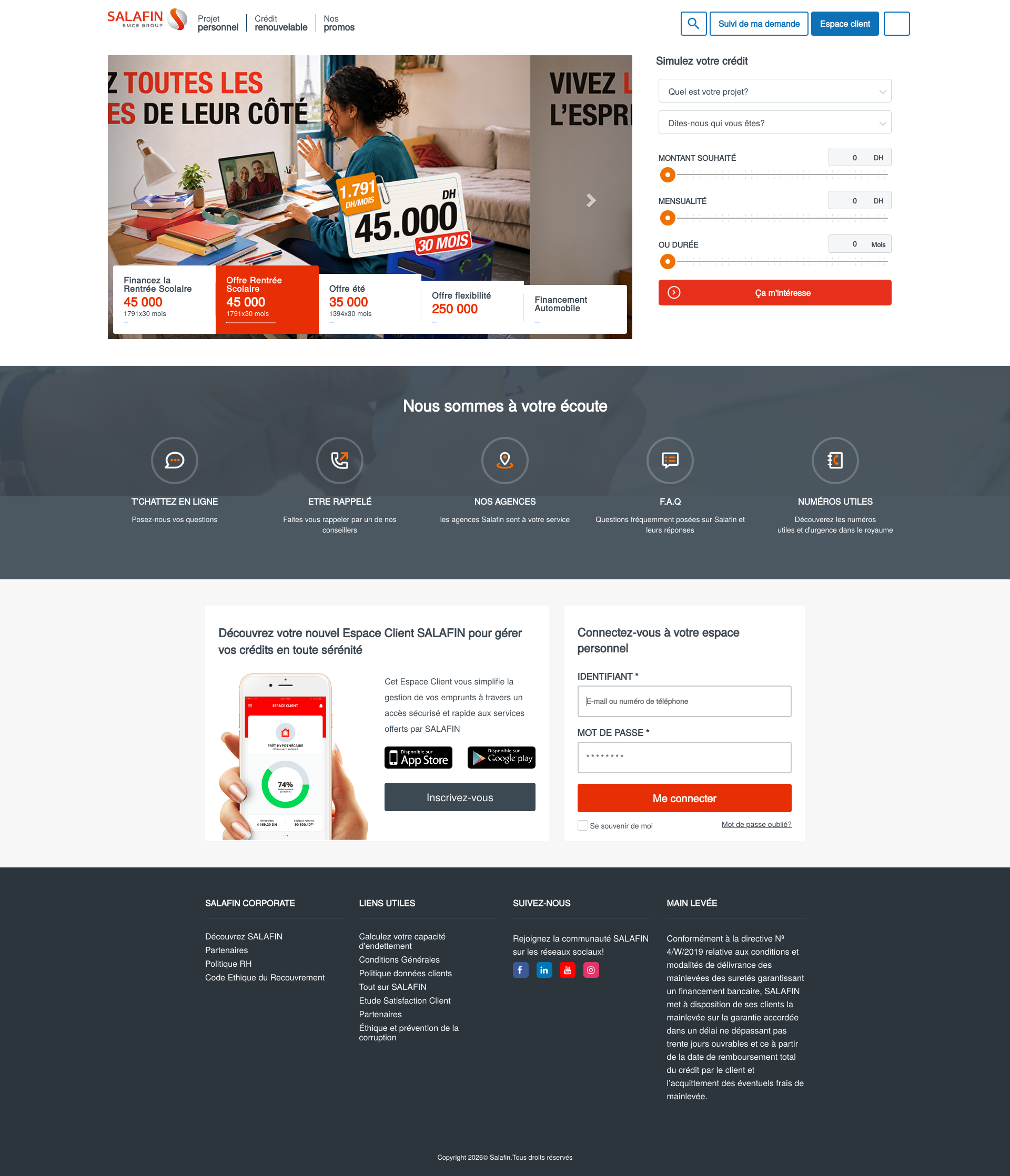 Aperçu du site