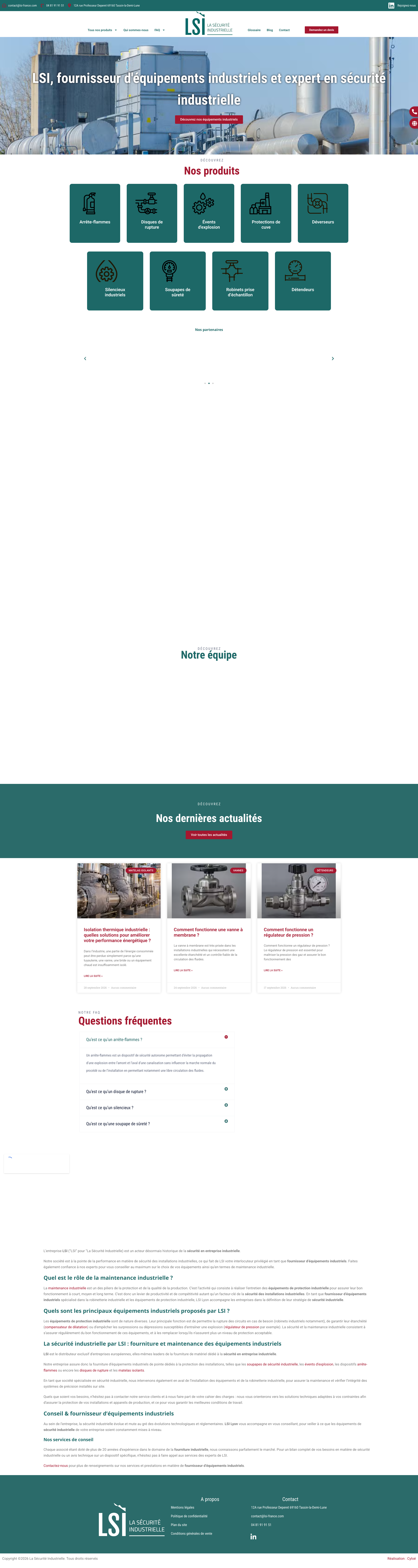 Aperçu du site