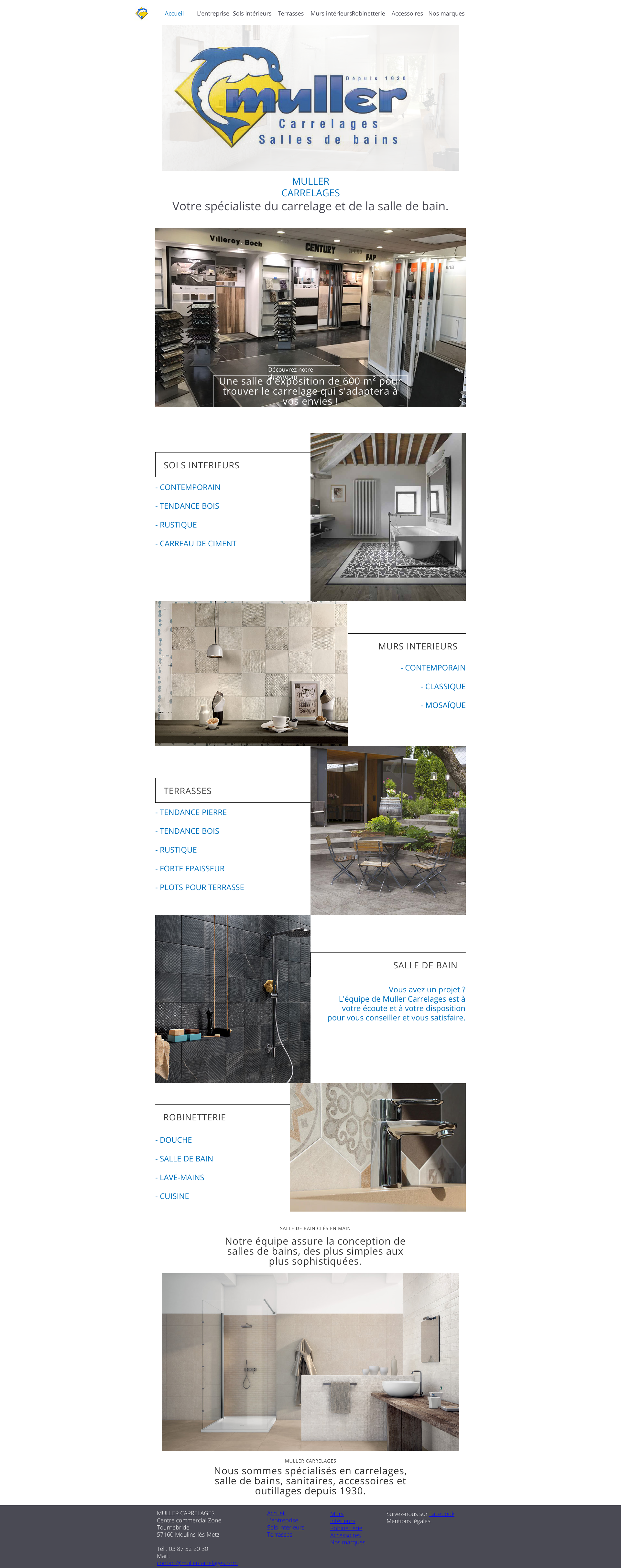 Aperçu du site