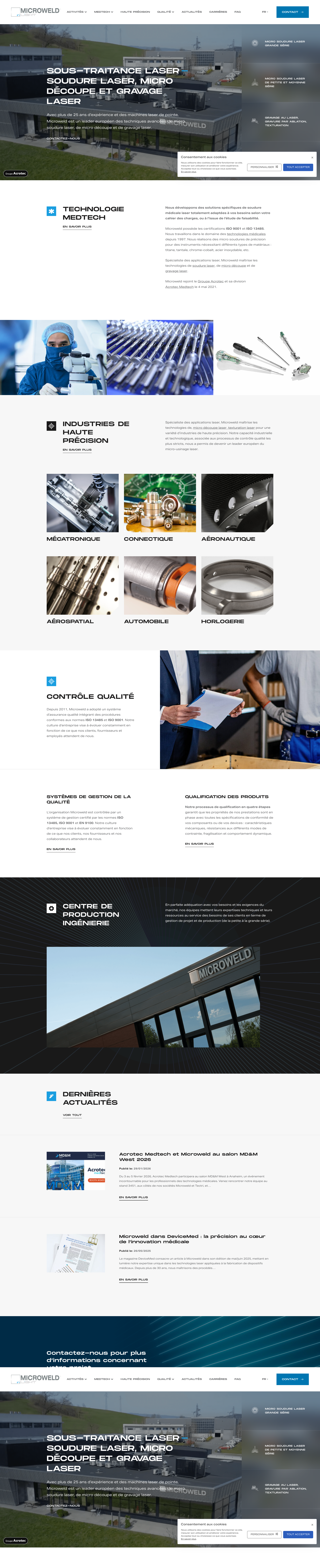 Aperçu du site