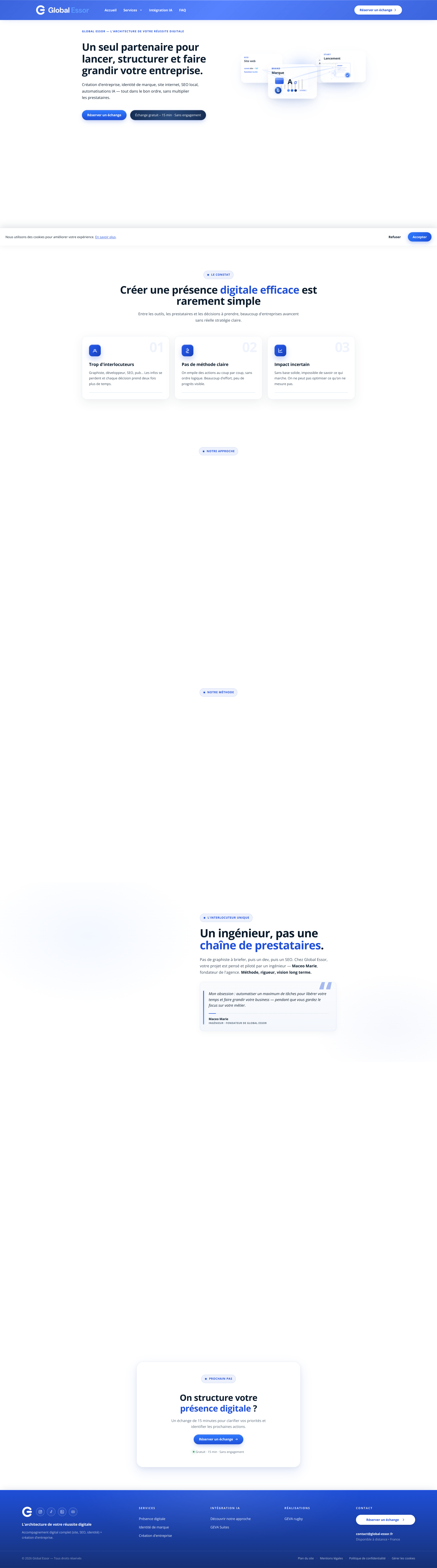 Aperçu du site