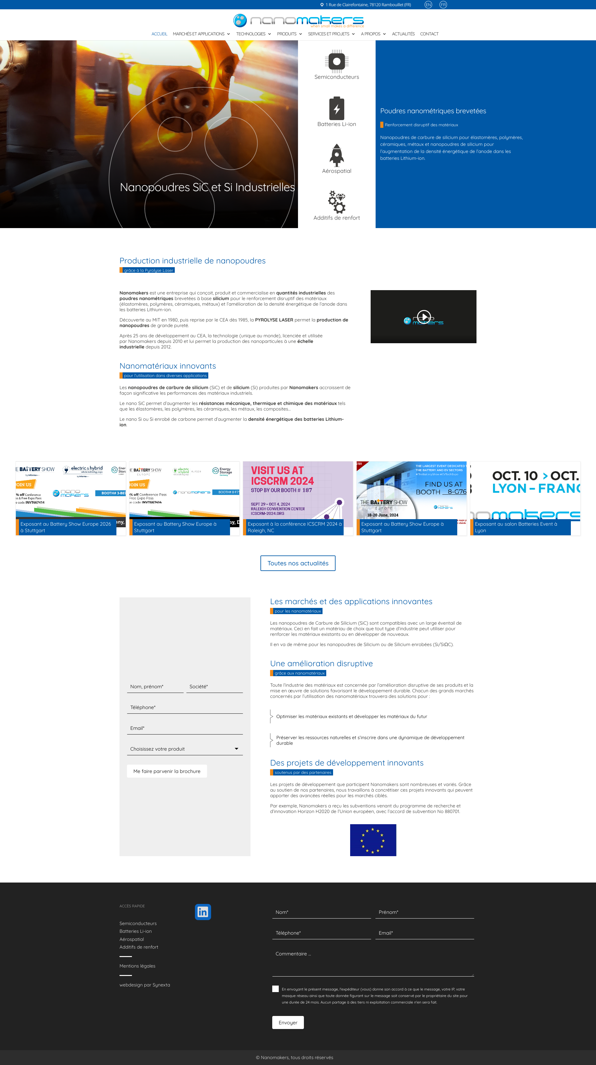 Aperçu du site