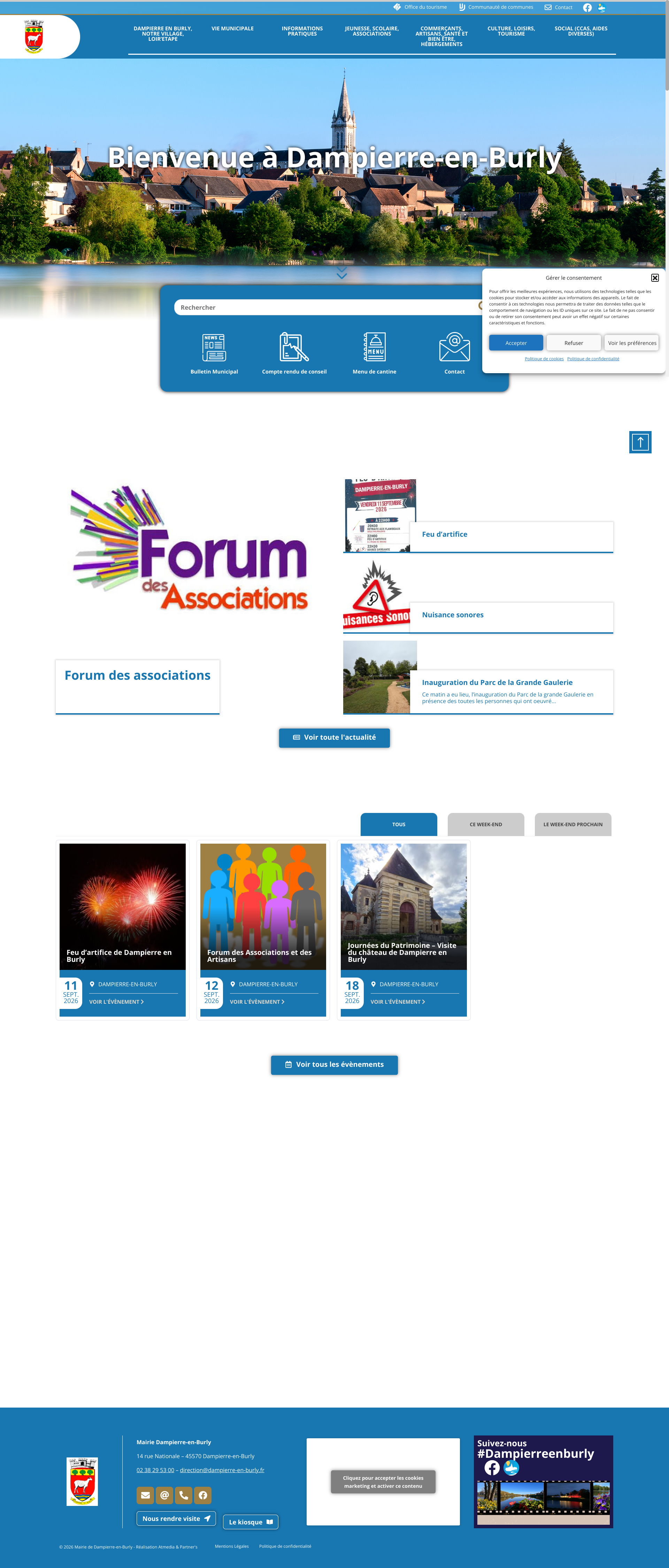 Aperçu du site