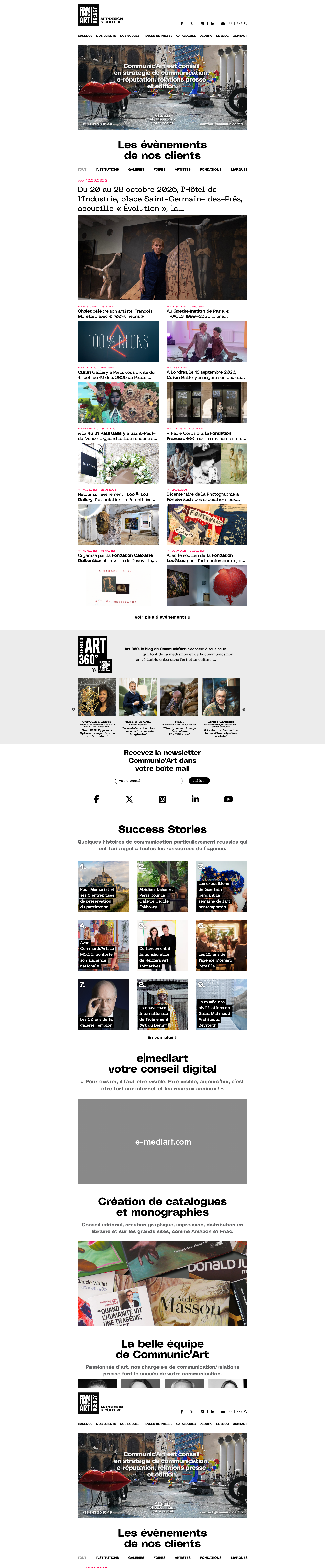 Aperçu du site