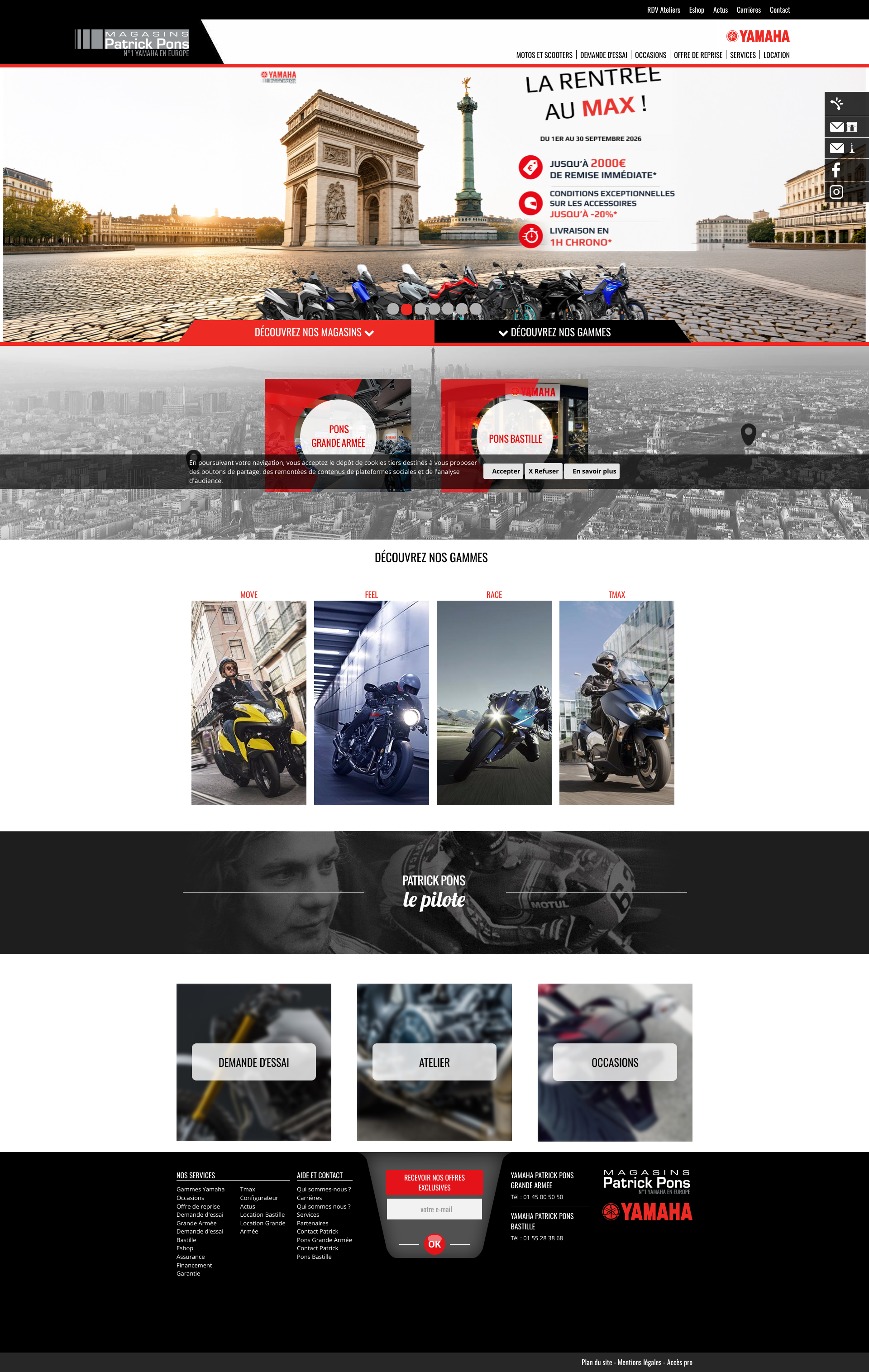Aperçu du site