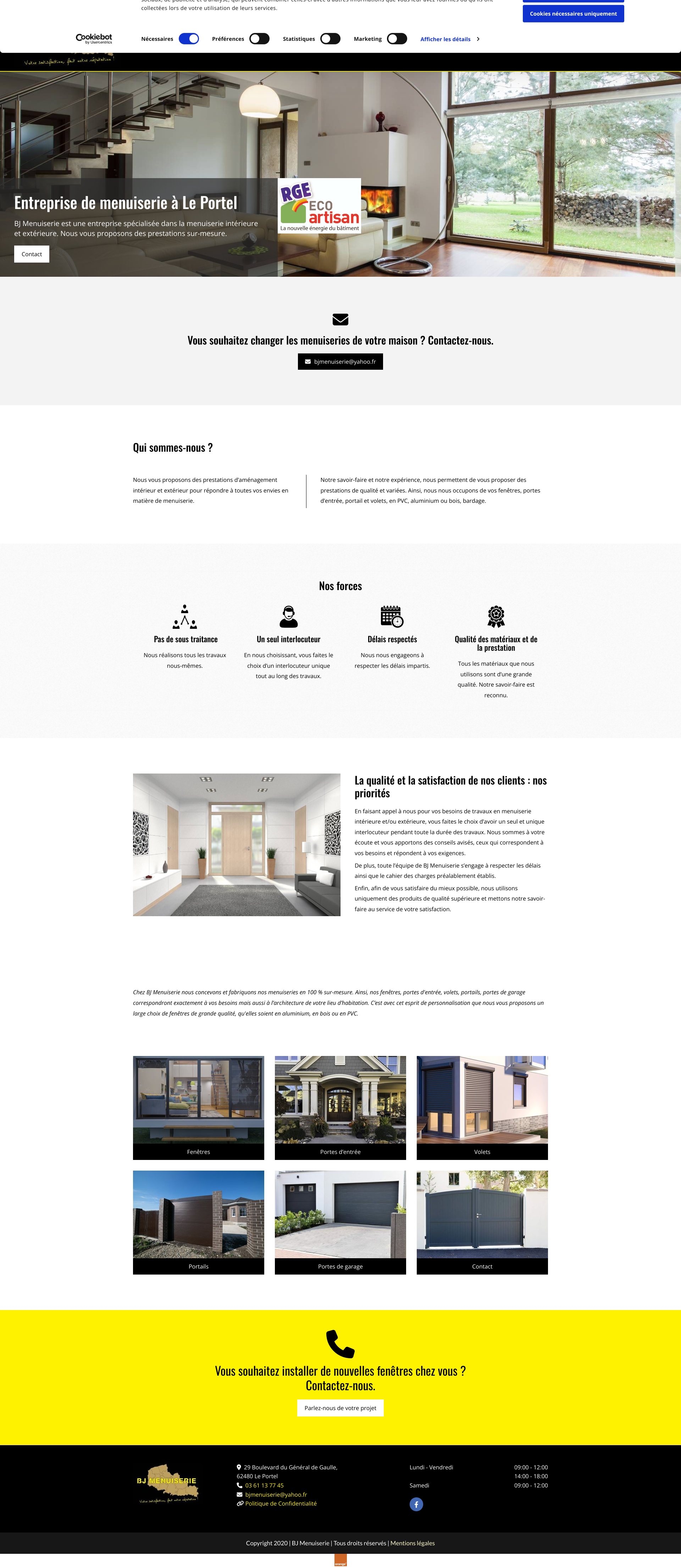 Aperçu du site