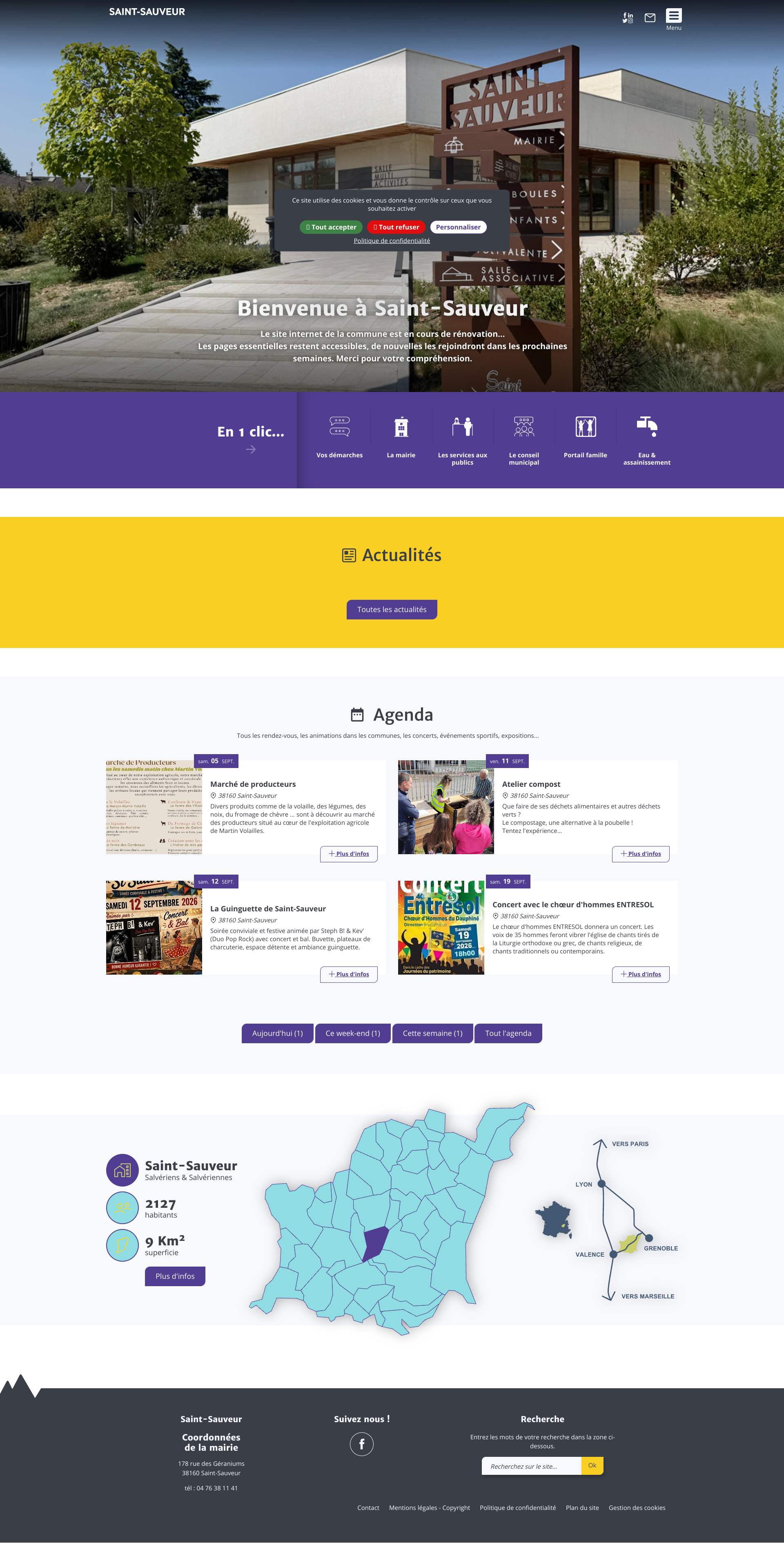 Aperçu du site