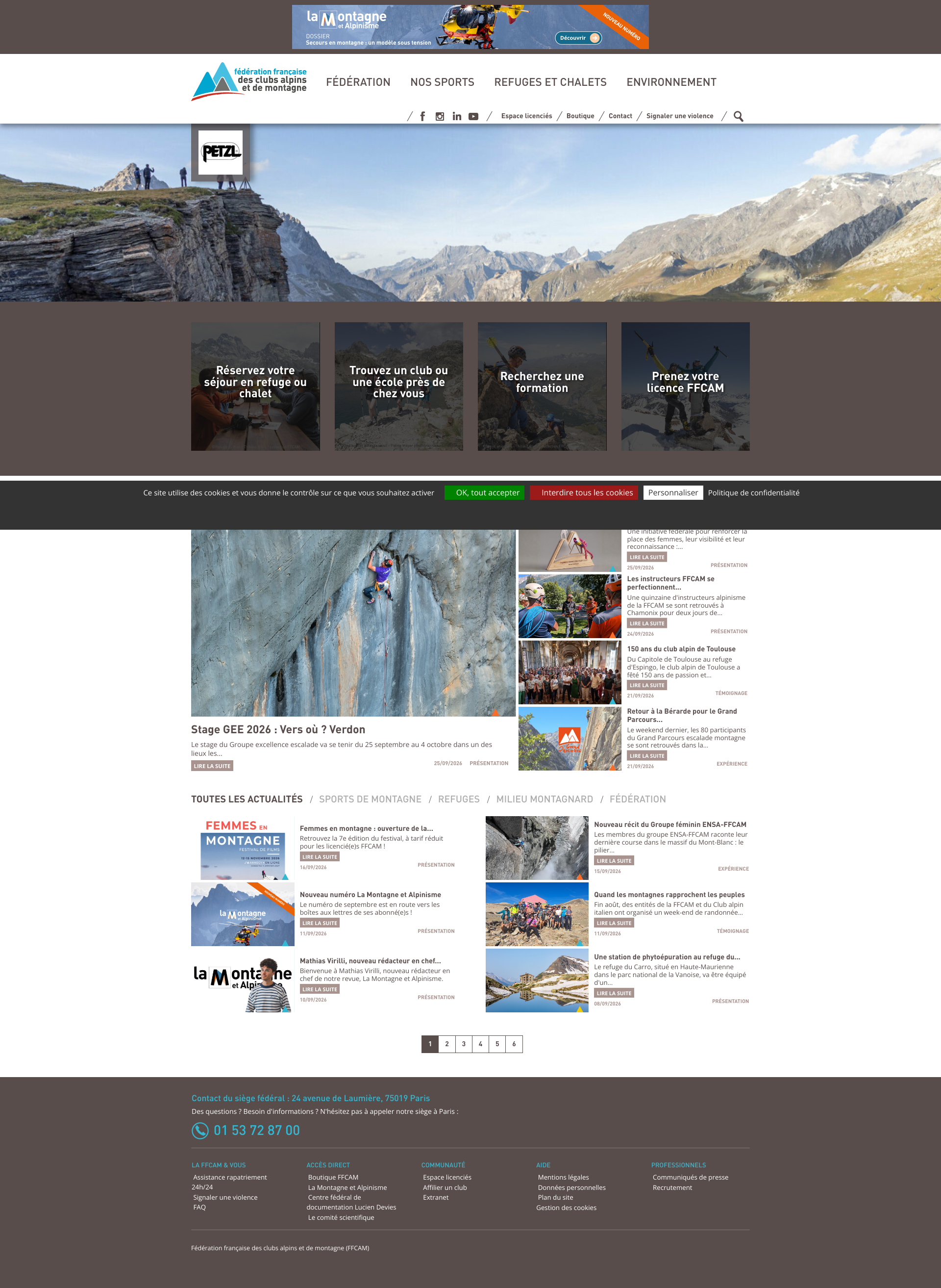 Aperçu du site