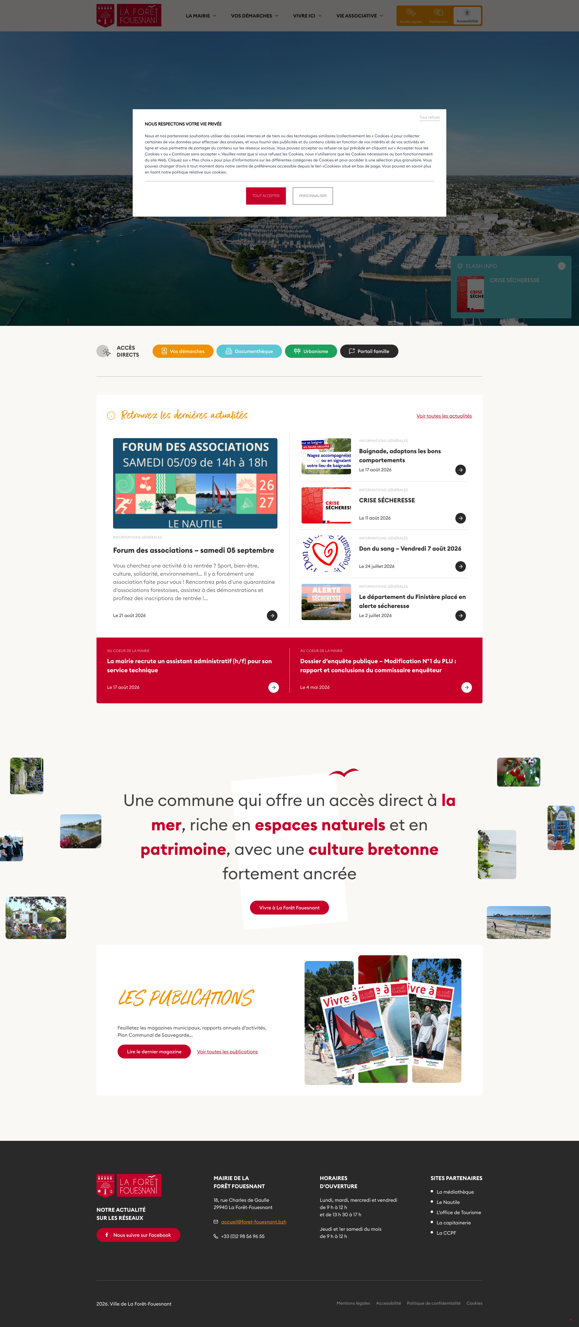 Aperçu du site