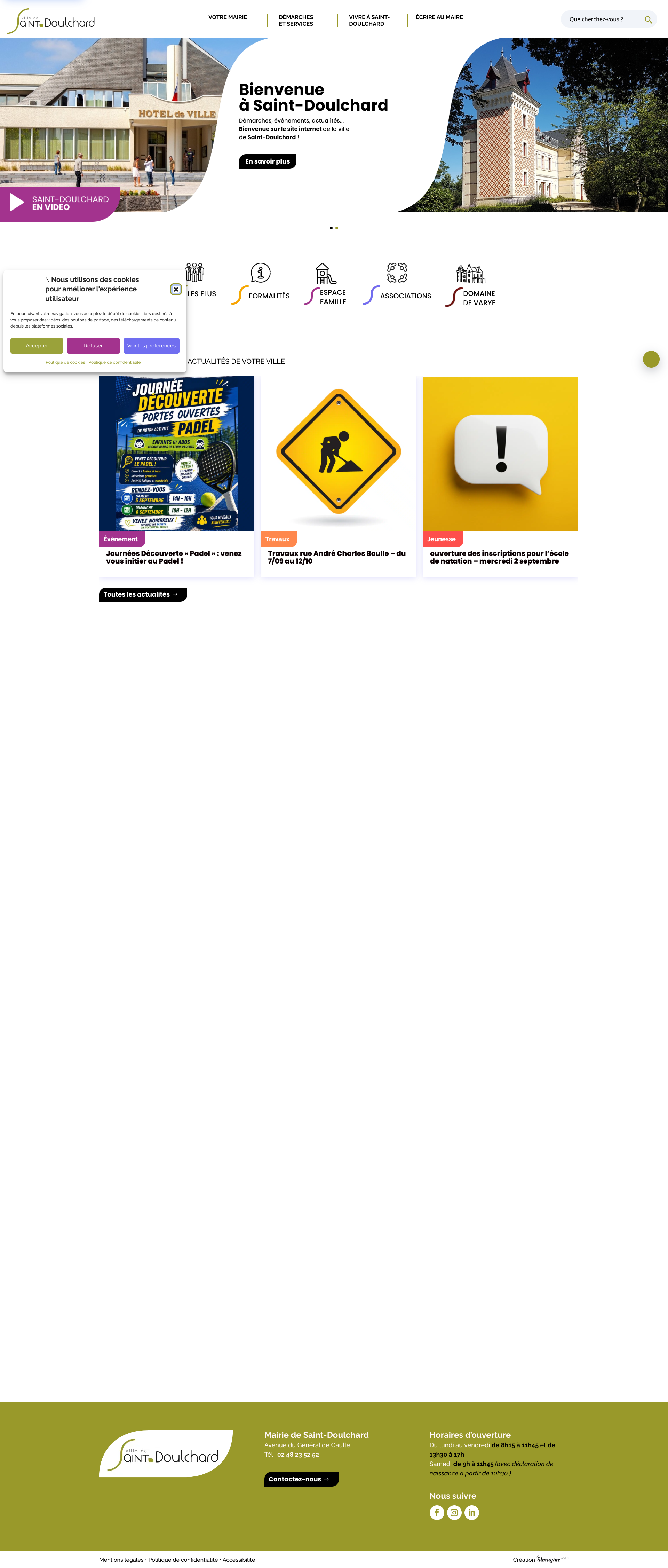 Aperçu du site
