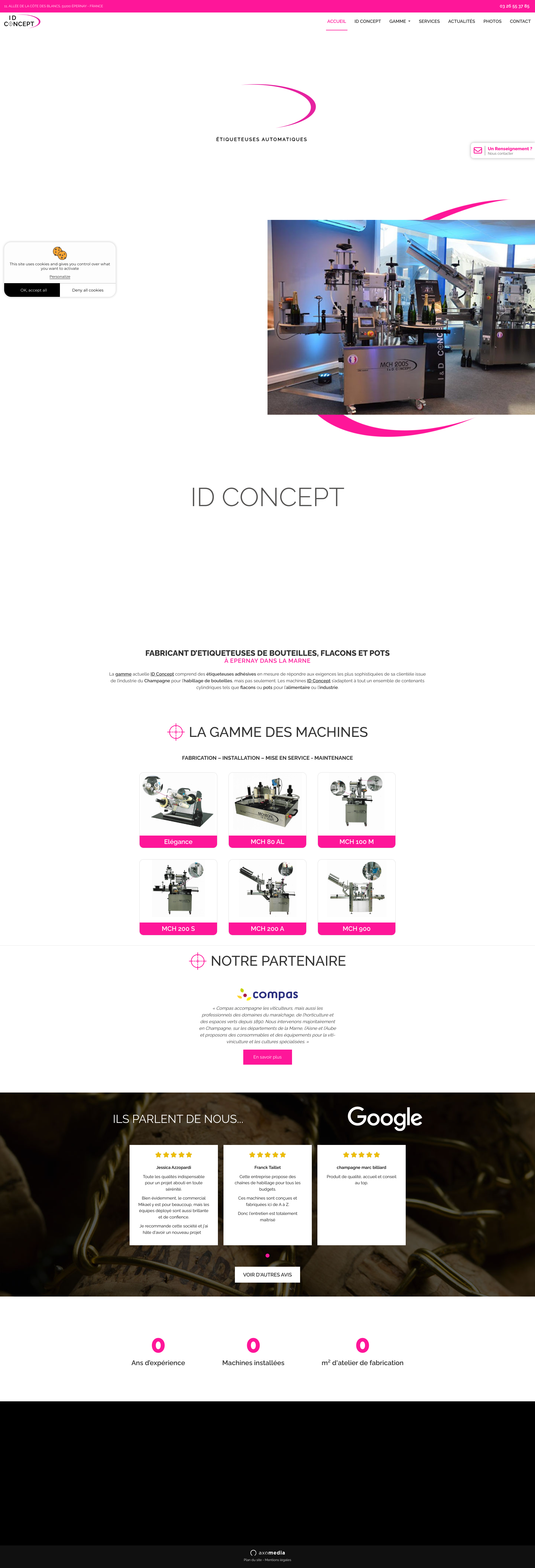 Aperçu du site