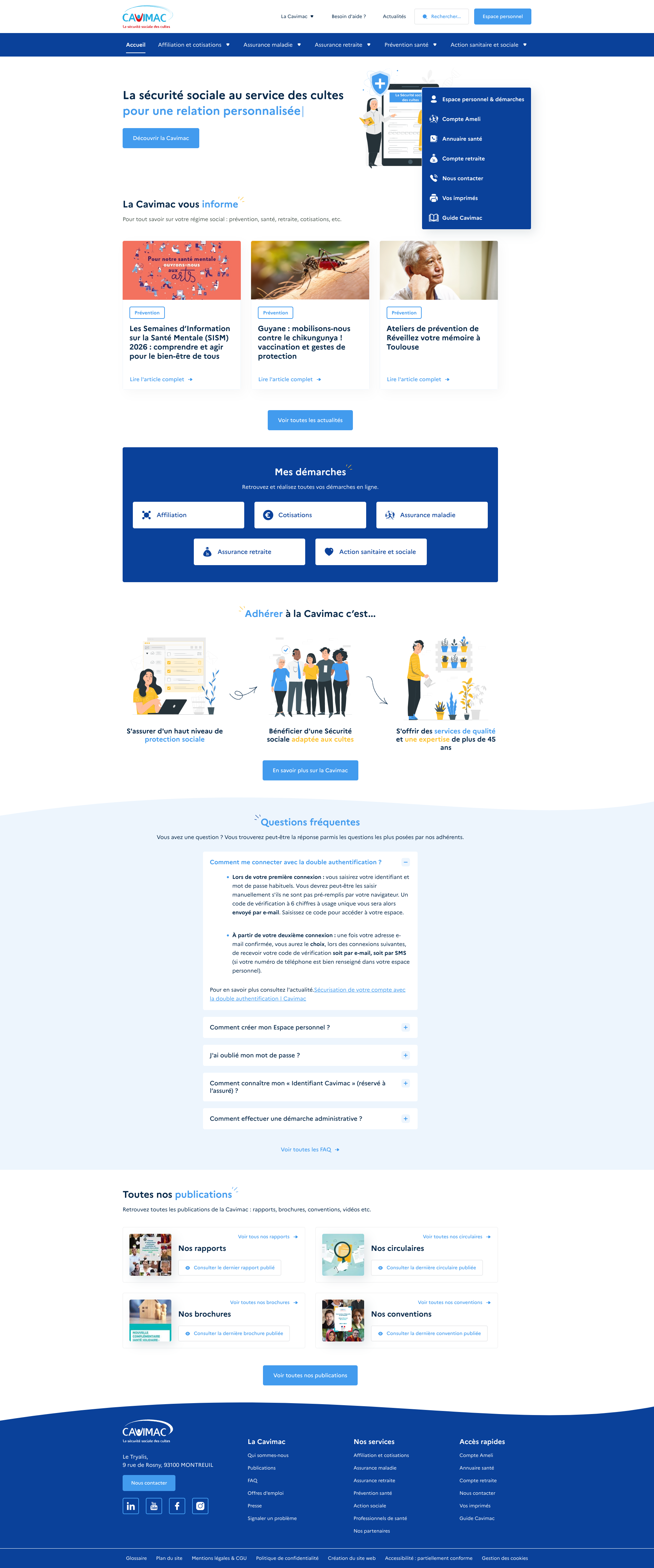 Aperçu du site