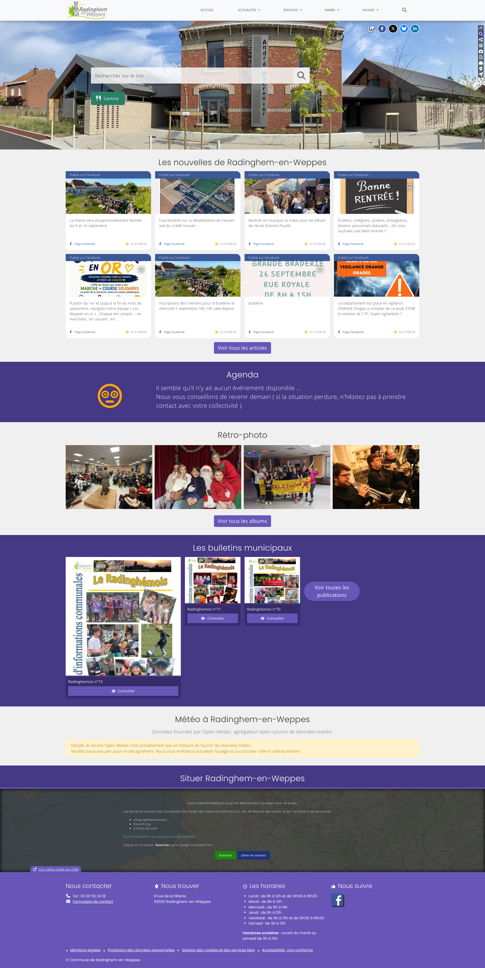 Aperçu du site