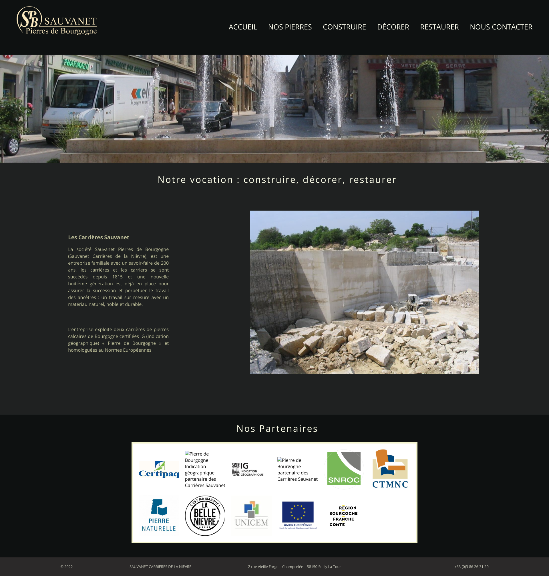 Aperçu du site
