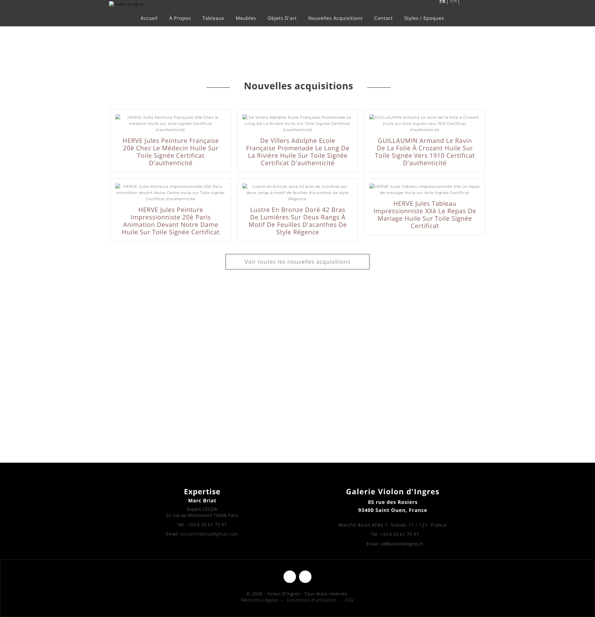 Aperçu du site