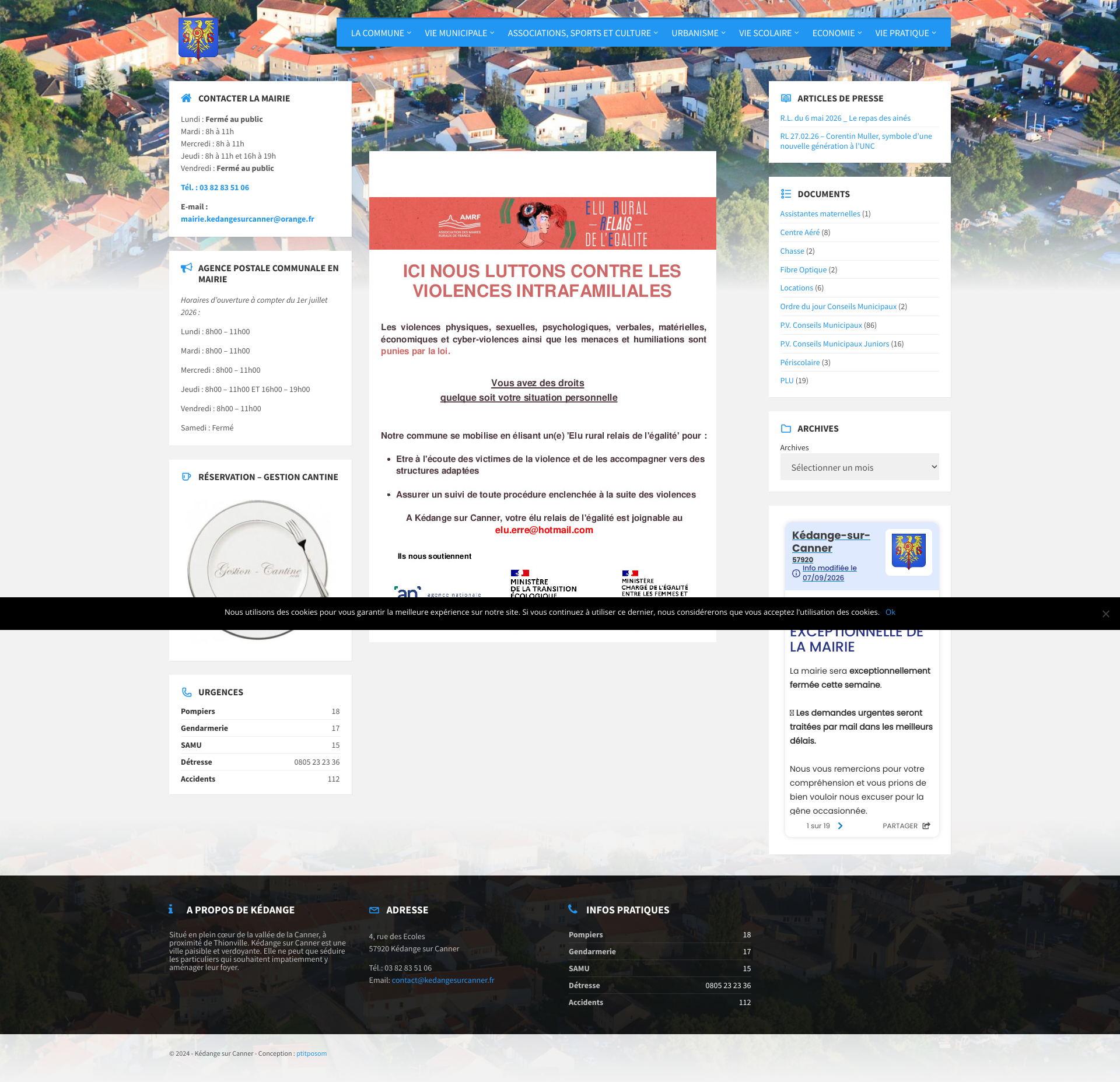 Aperçu du site