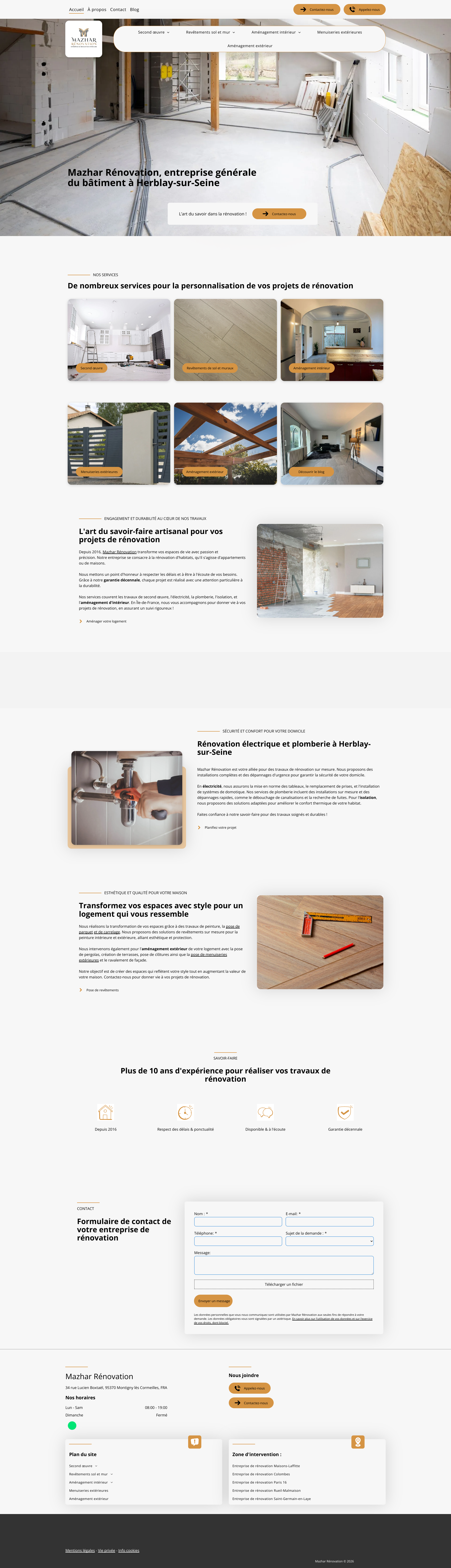 Aperçu du site
