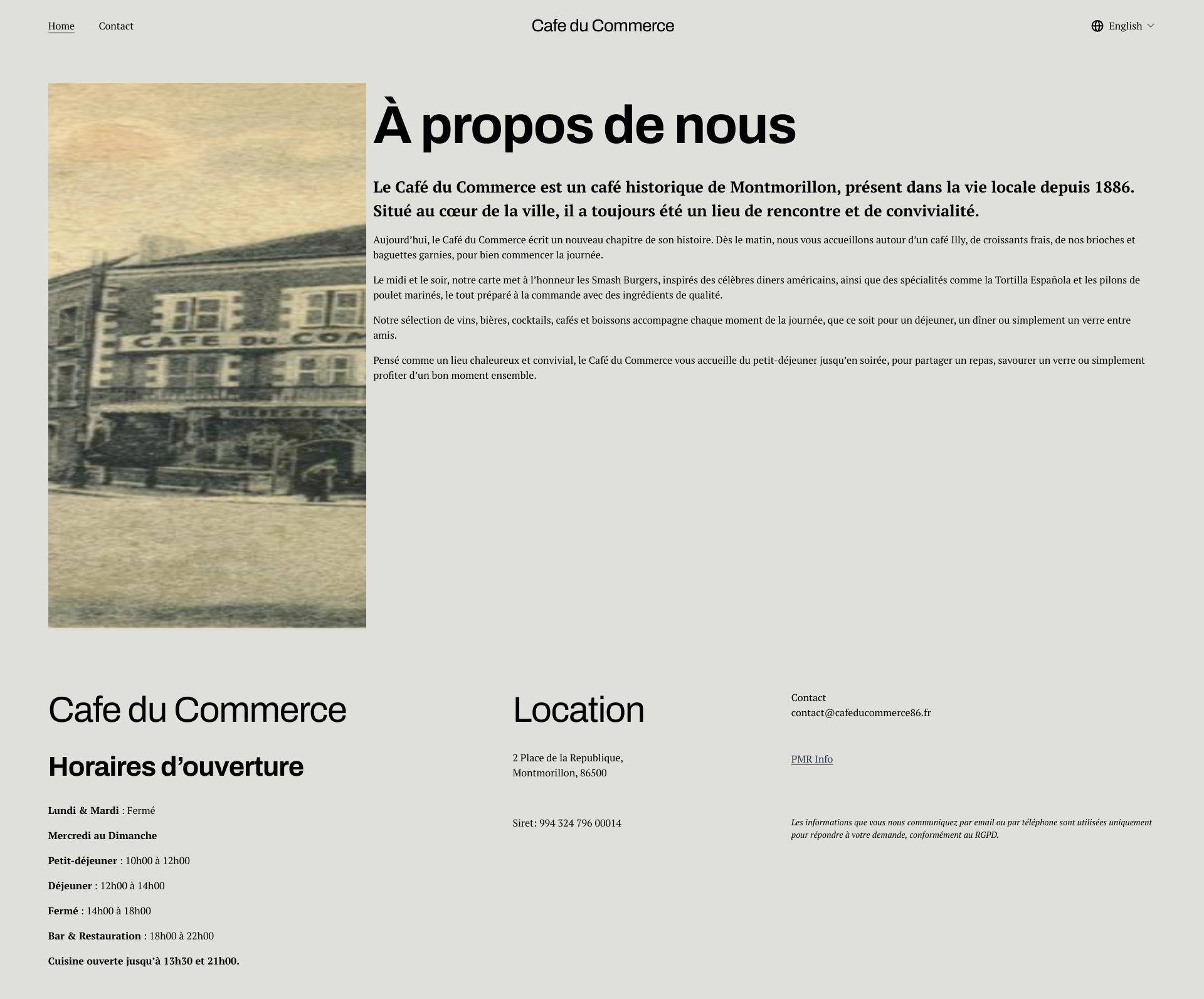 Aperçu du site