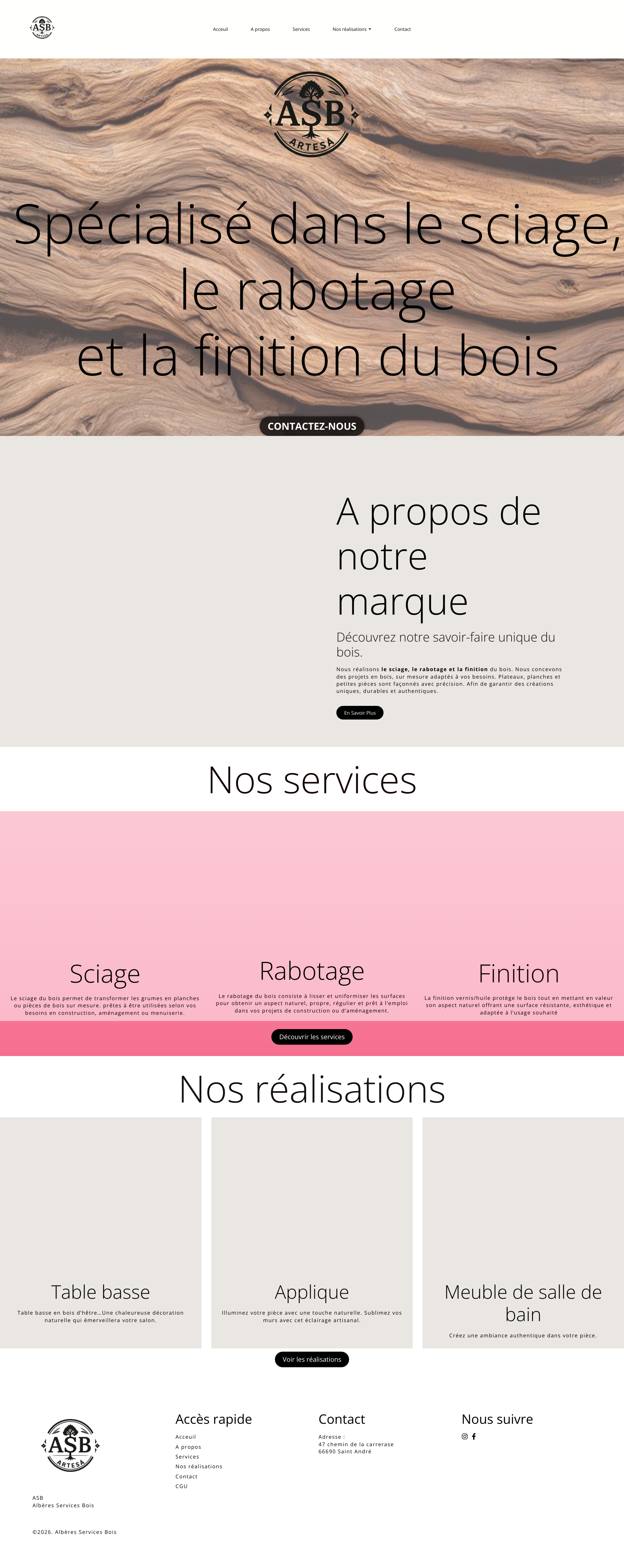 Aperçu du site