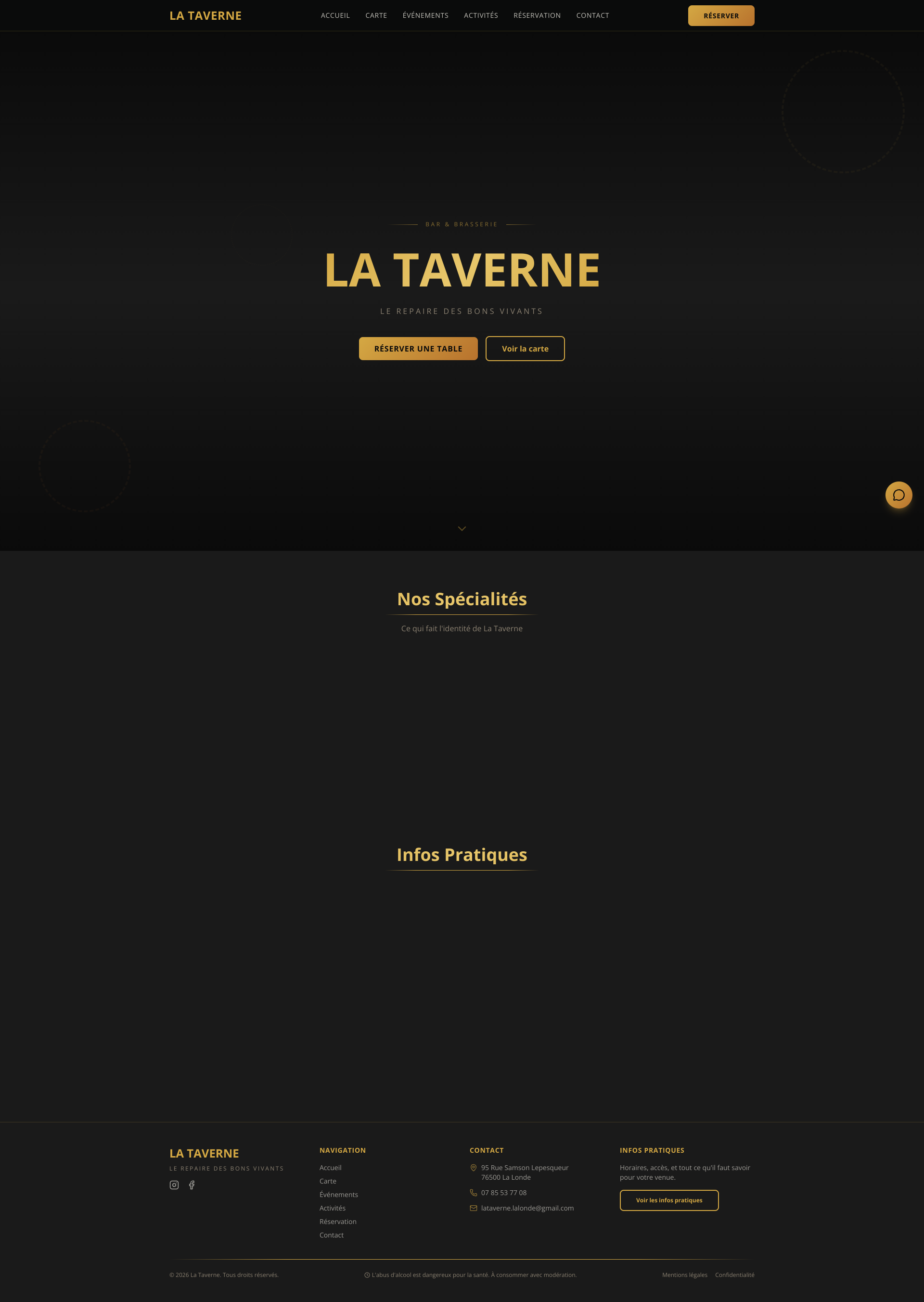 Aperçu du site