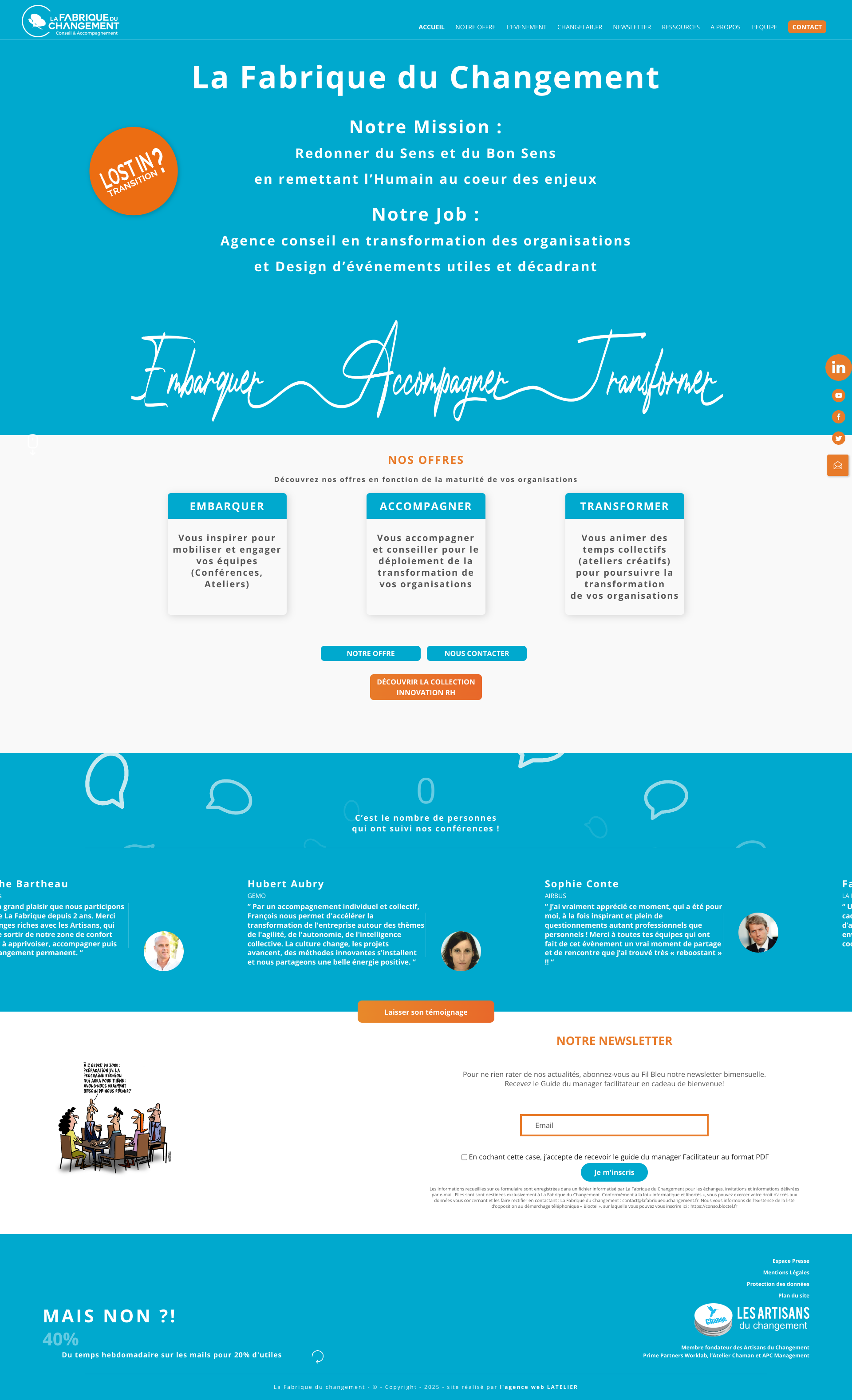 Aperçu du site