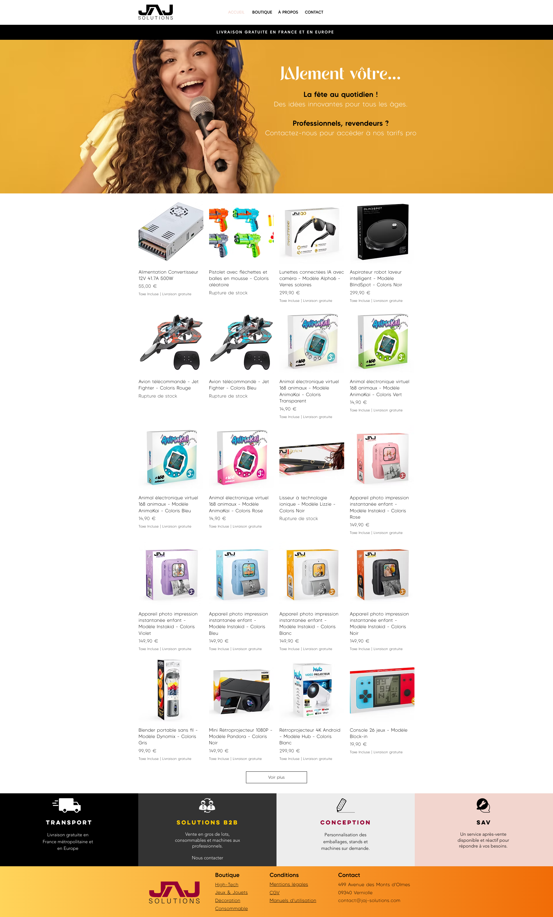 Aperçu du site
