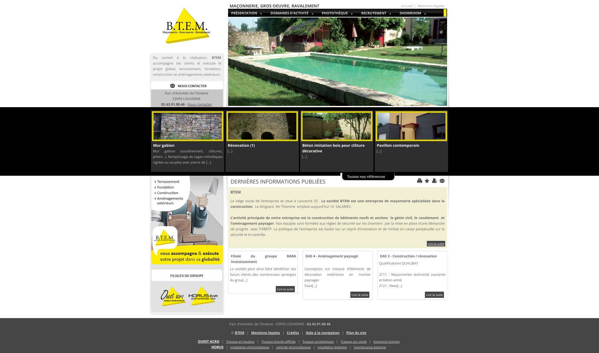 Aperçu du site