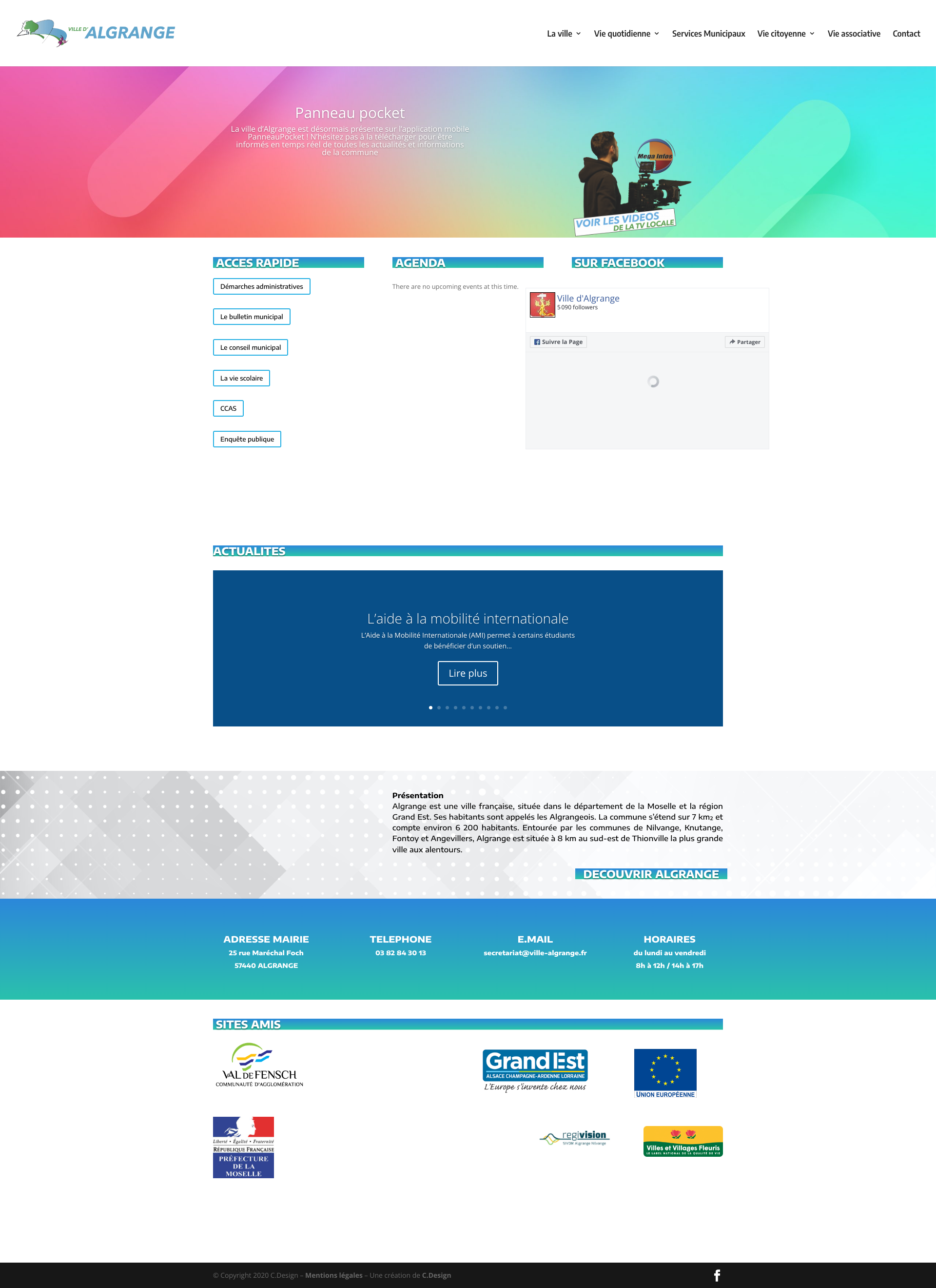 Aperçu du site