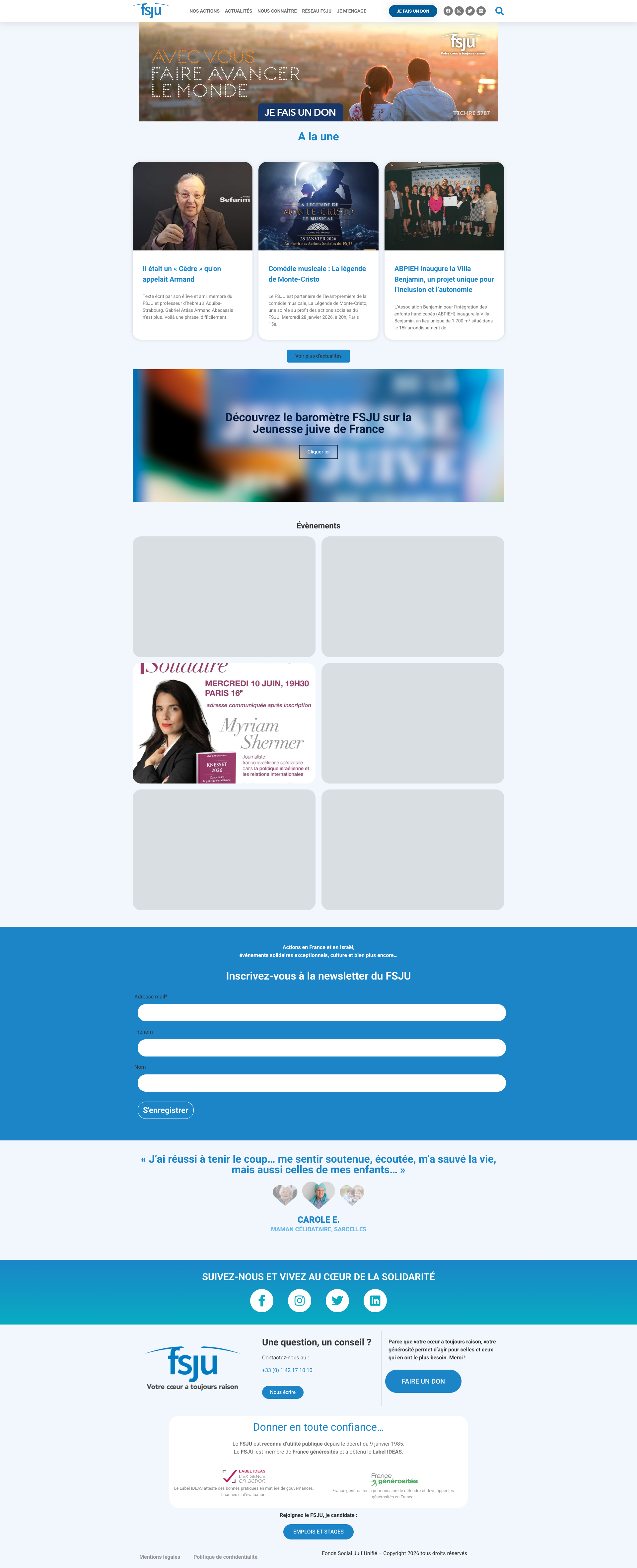 Aperçu du site