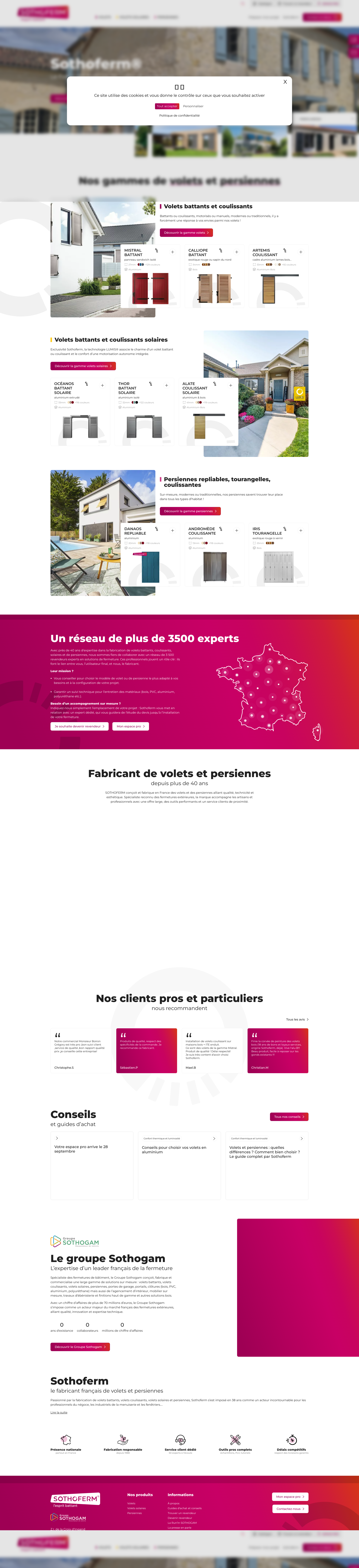 Aperçu du site