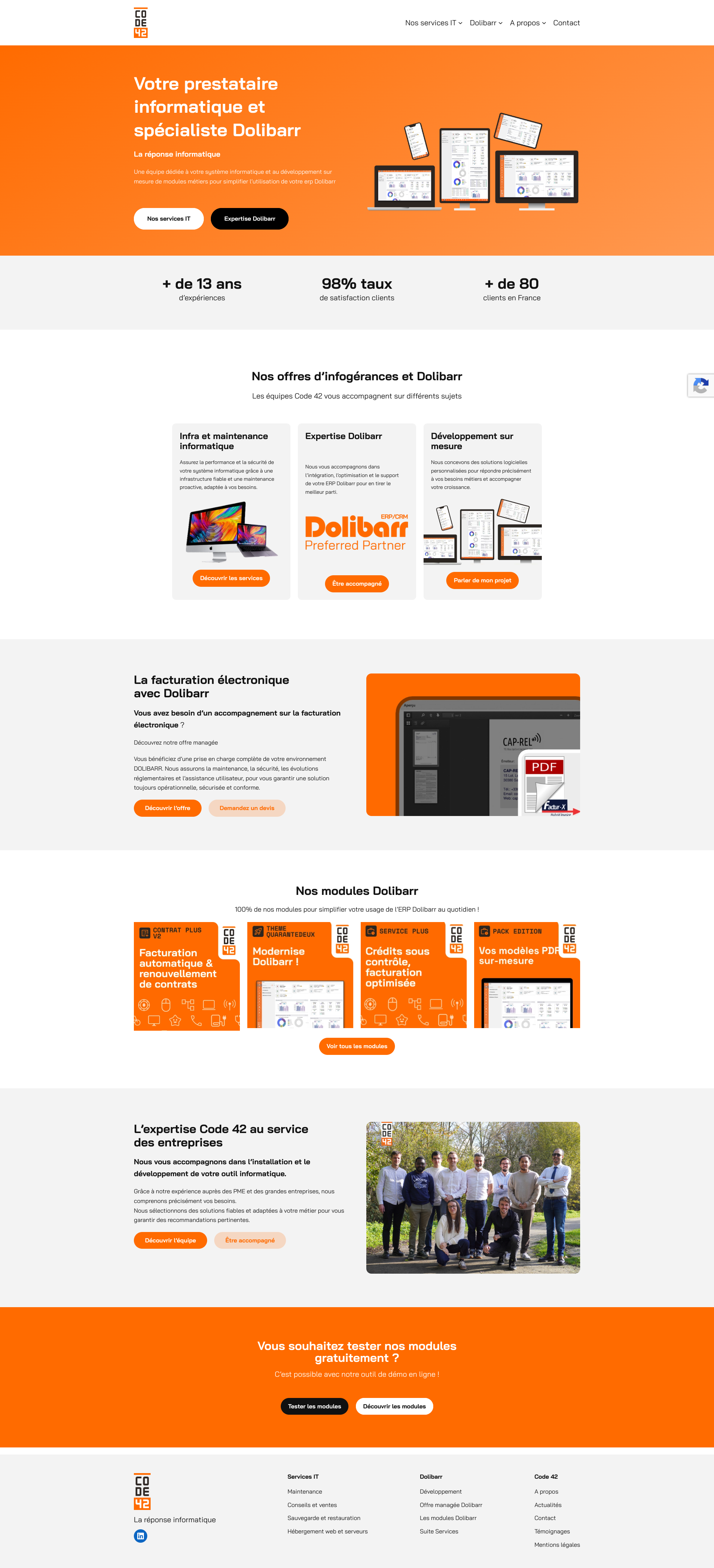 Aperçu du site