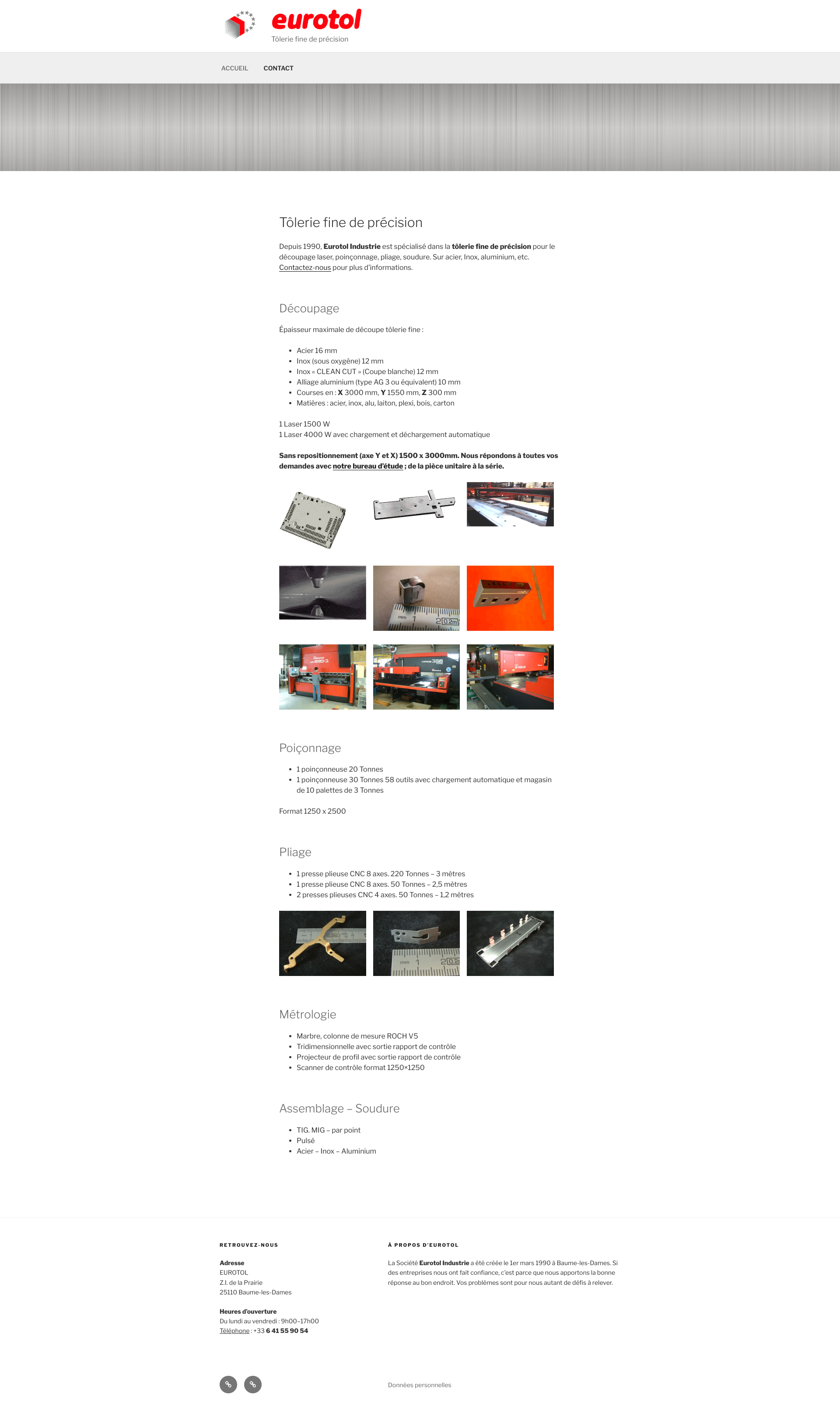 Aperçu du site