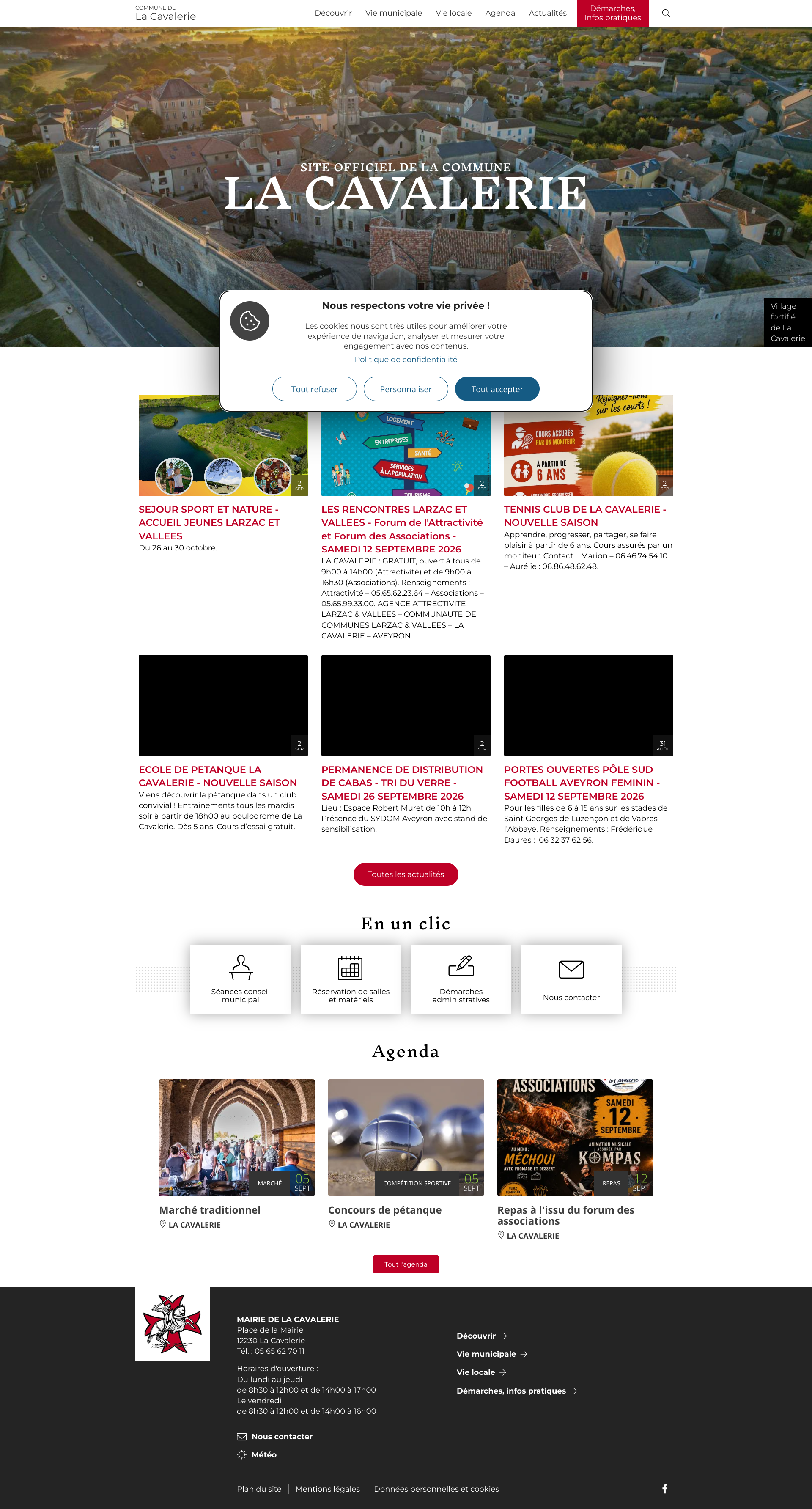 Aperçu du site