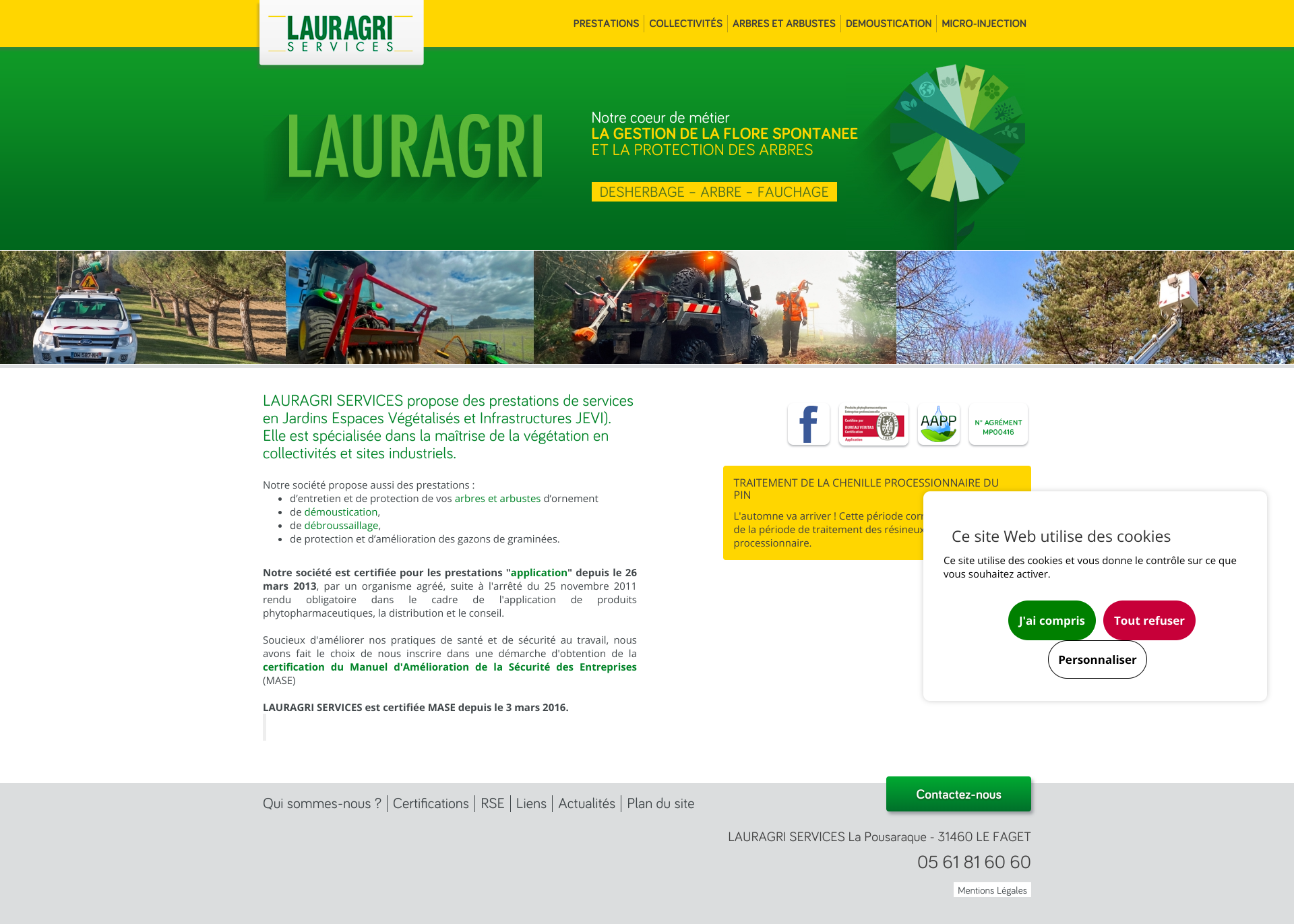 Aperçu du site
