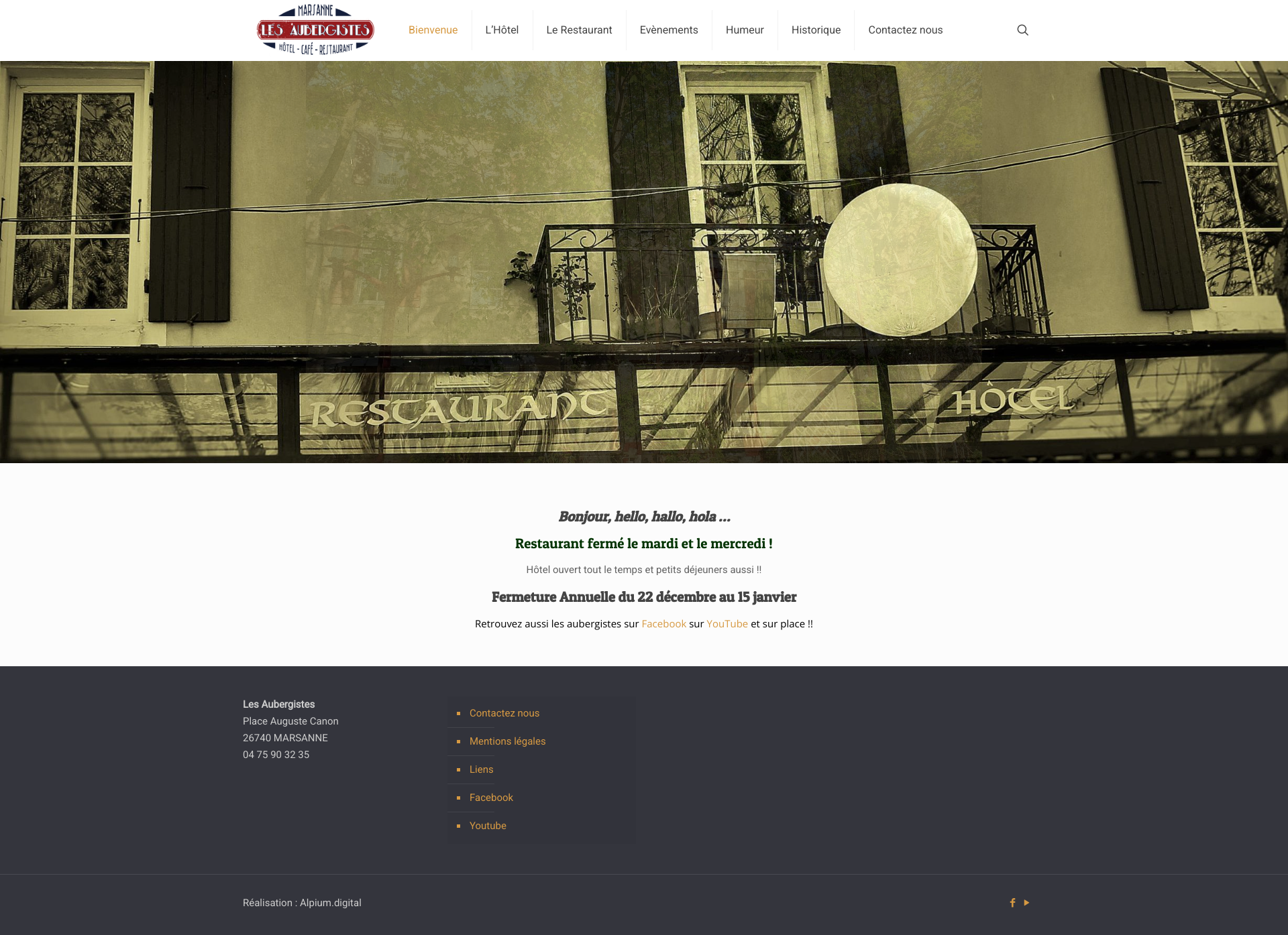 Aperçu du site