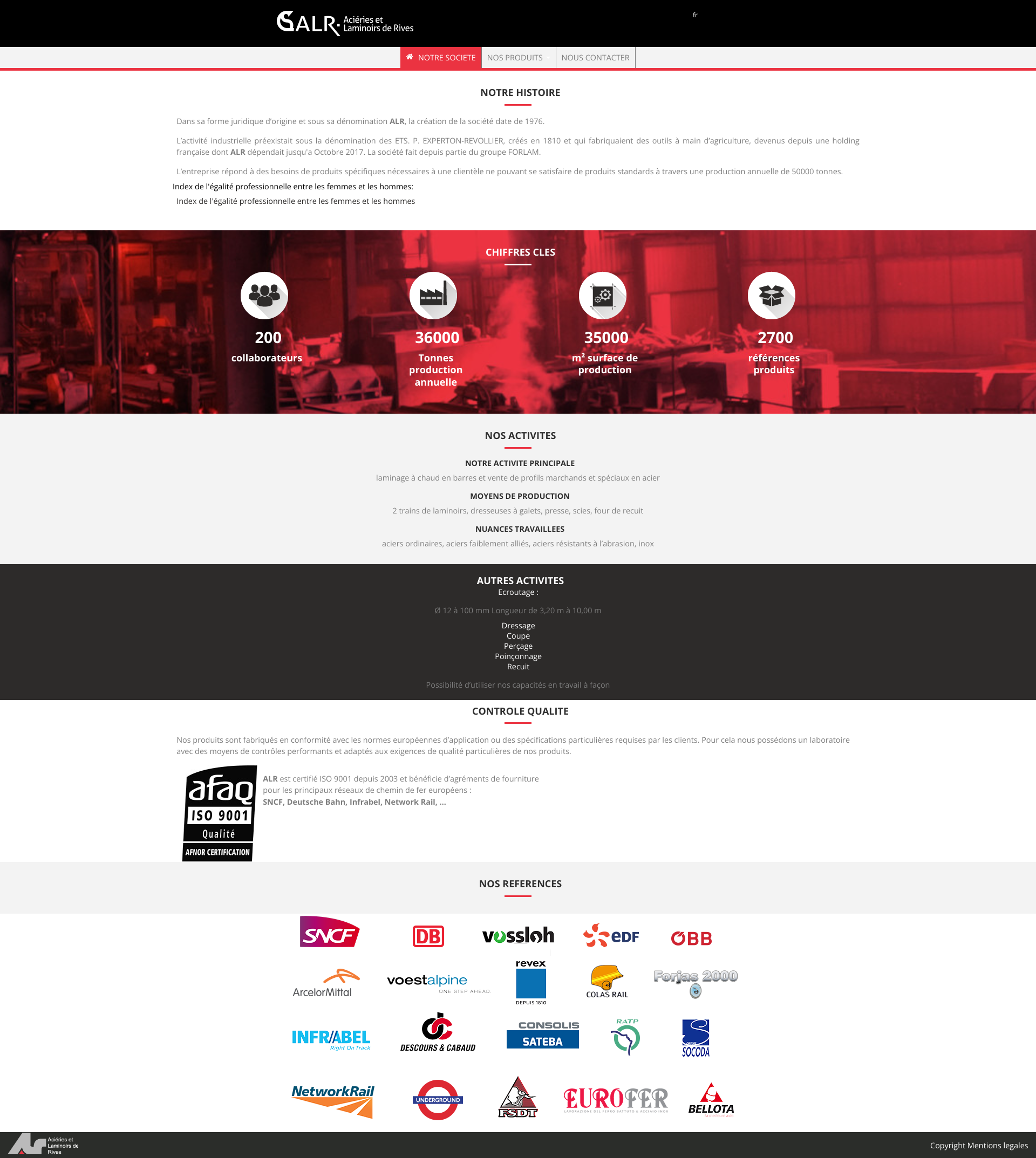 Aperçu du site