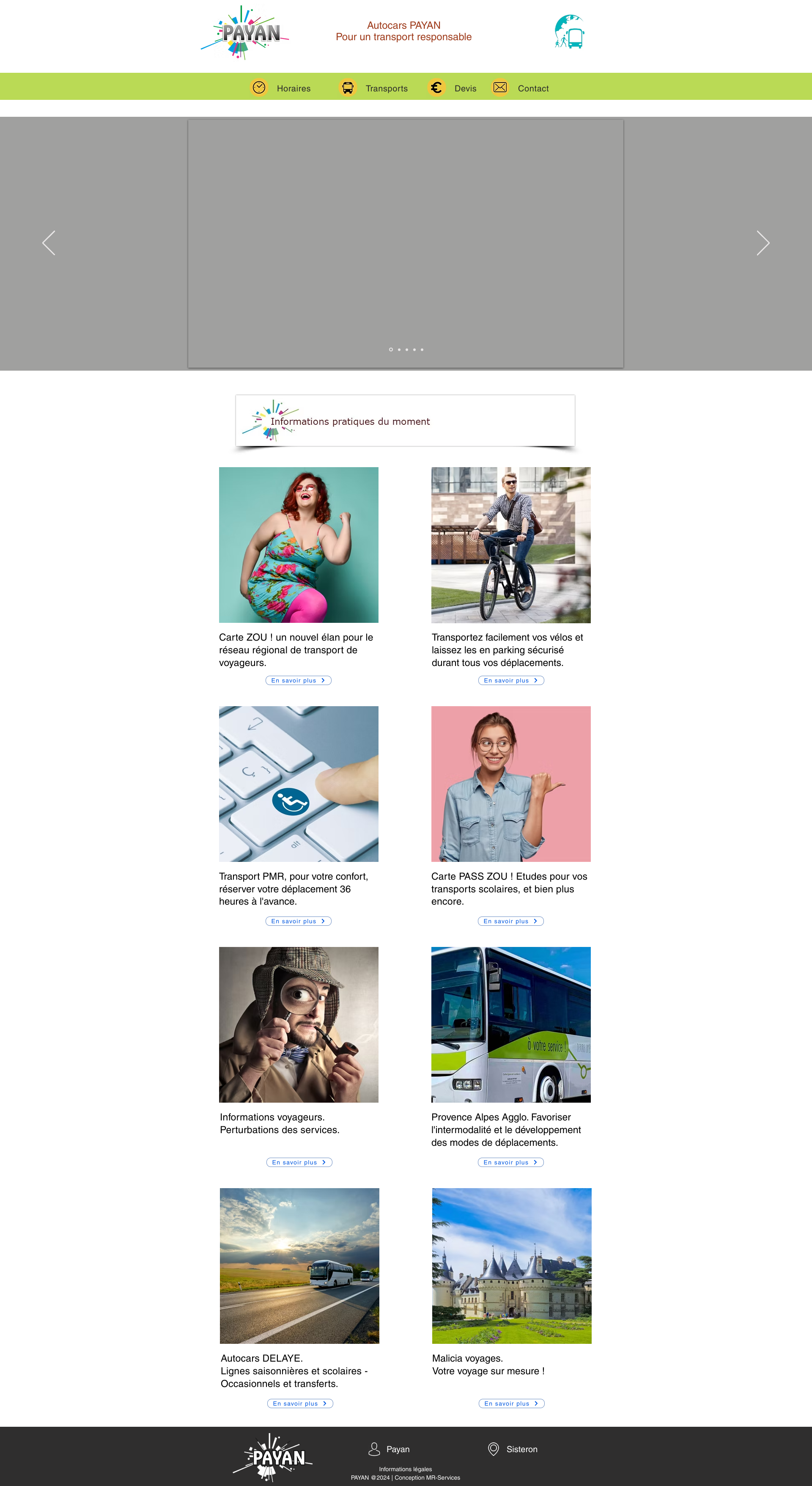 Aperçu du site