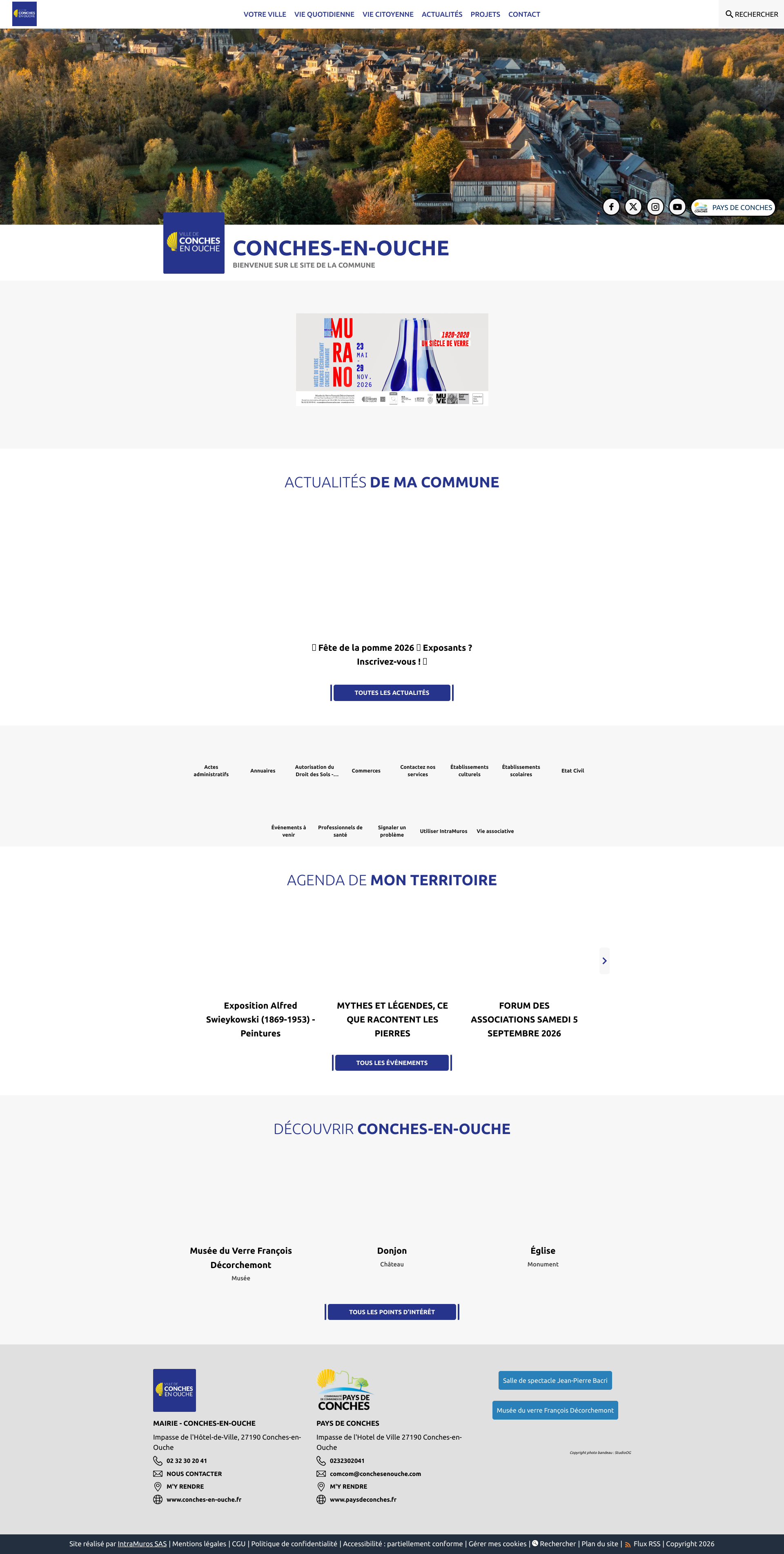 Aperçu du site