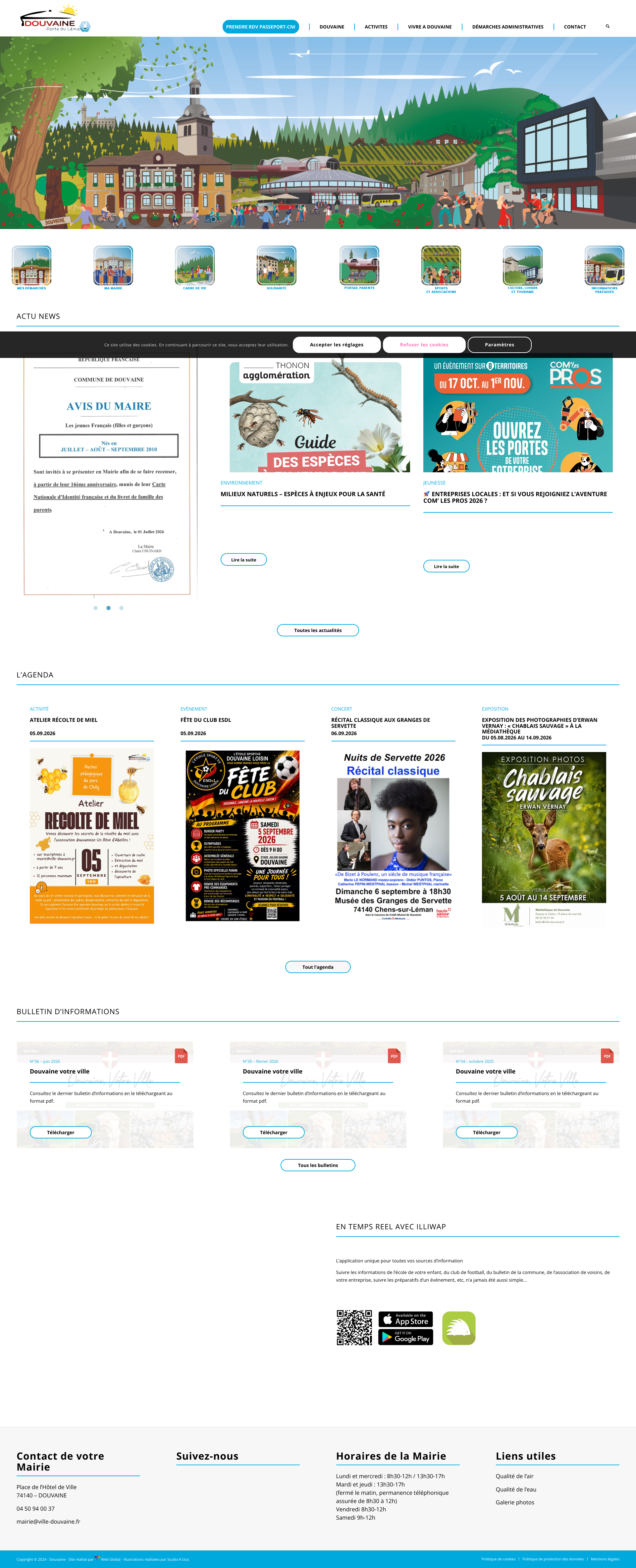 Aperçu du site